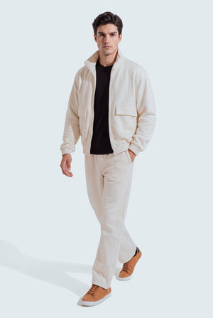 Off White Regular Fit Utility Jacket - Hustle N Holla