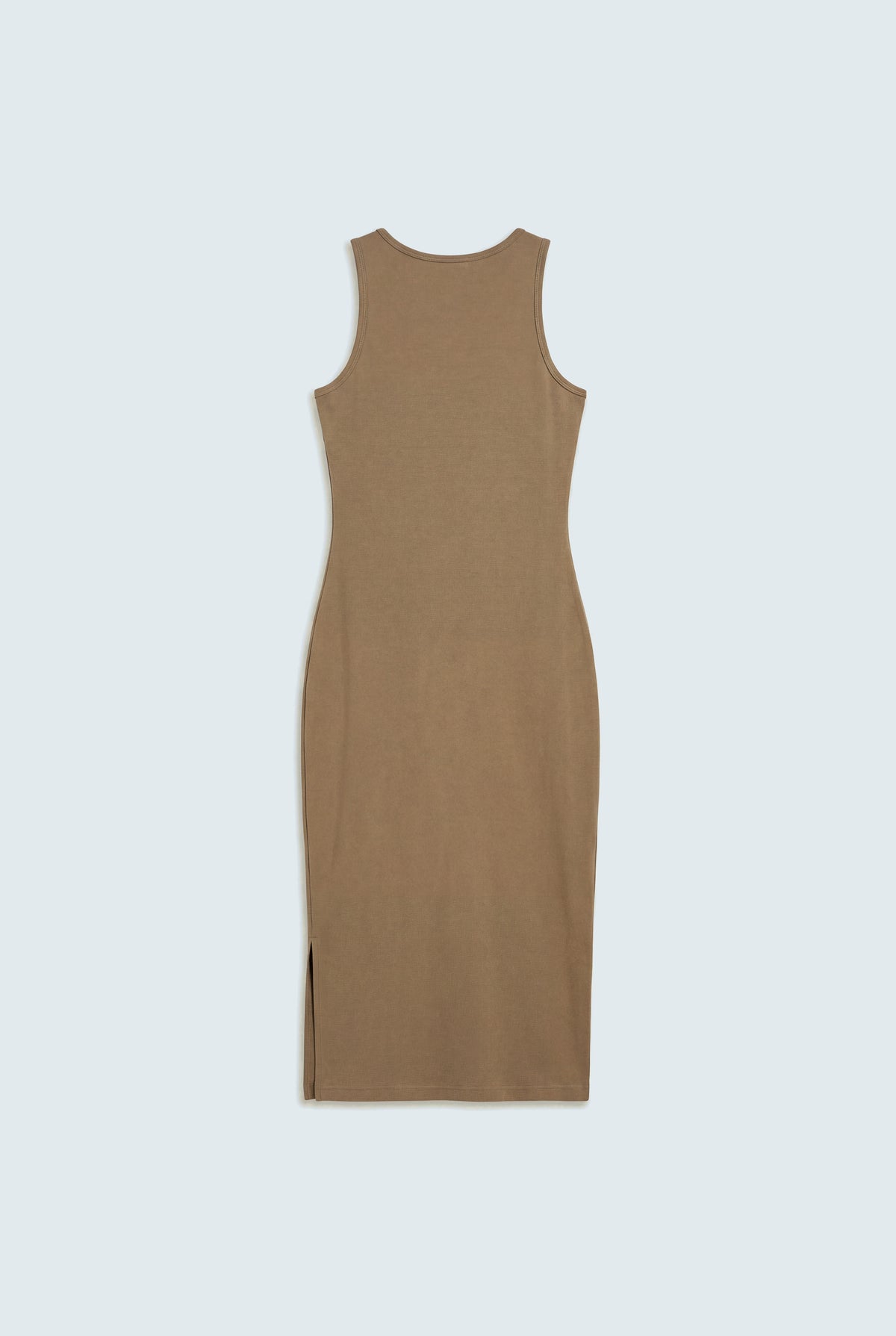 Olive Basic Sleeveless Midi Dress - Hustle N Holla