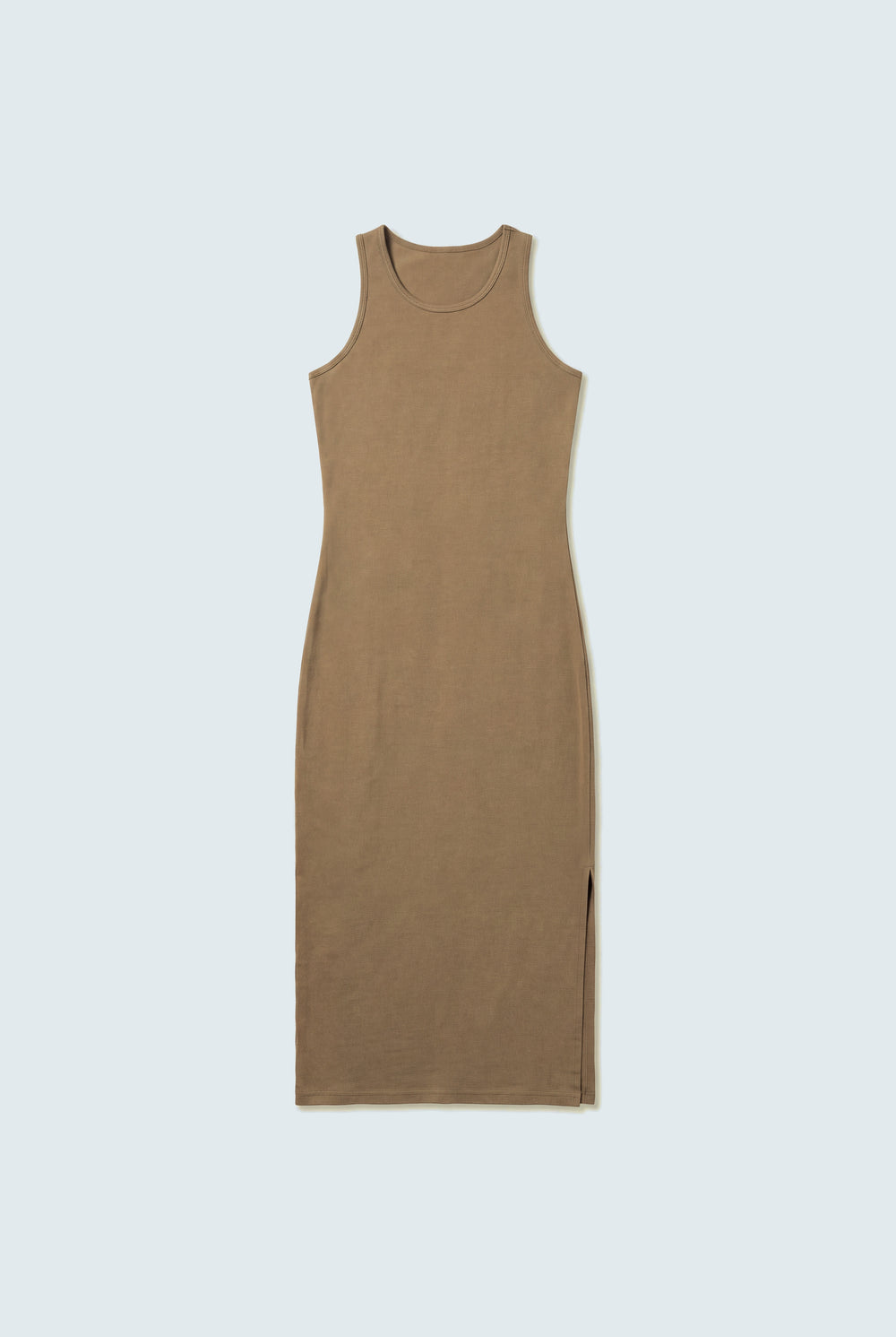 Olive Basic Sleeveless Midi Dress - Hustle N Holla
