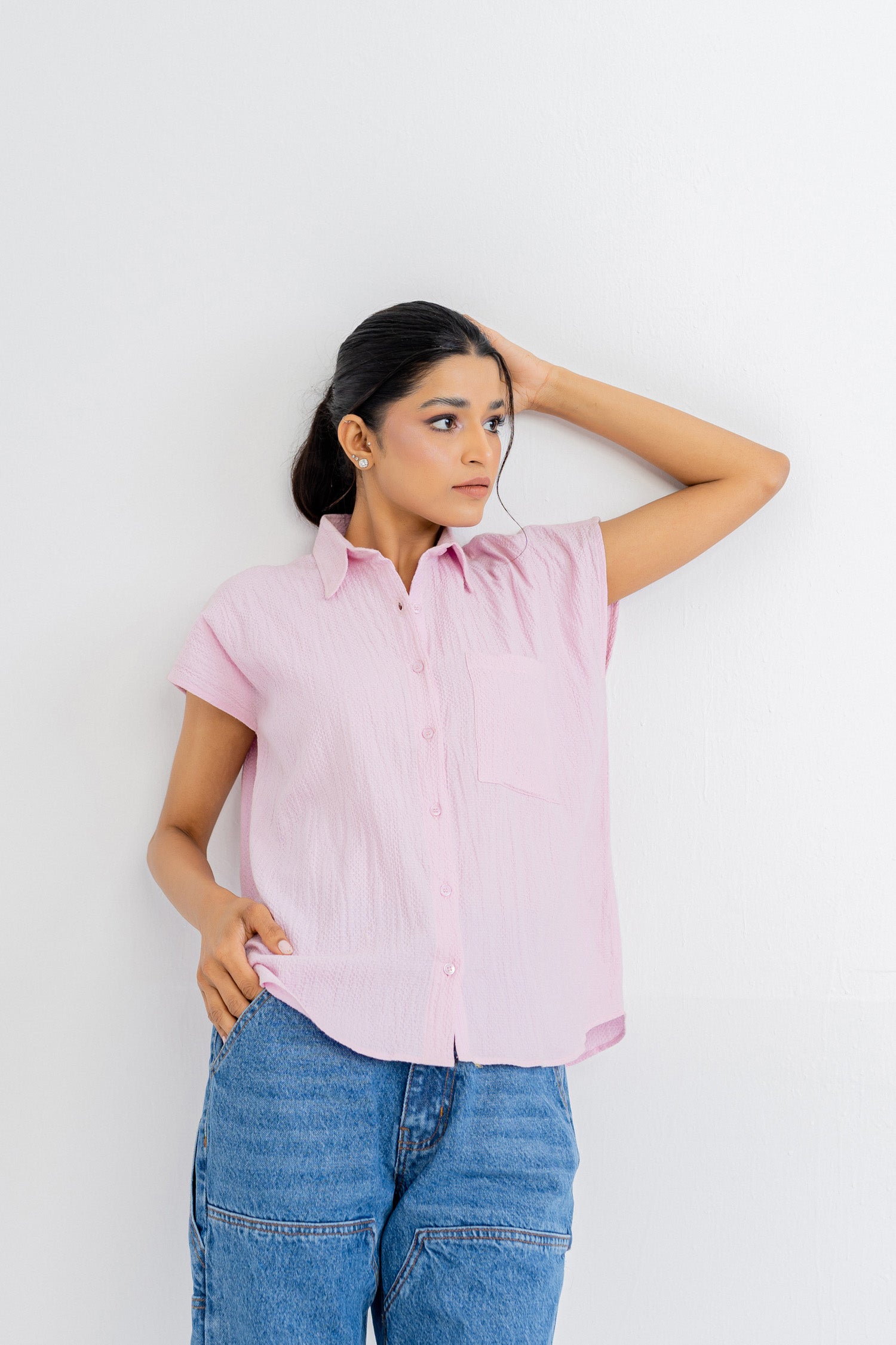 Pink Button down Shirt