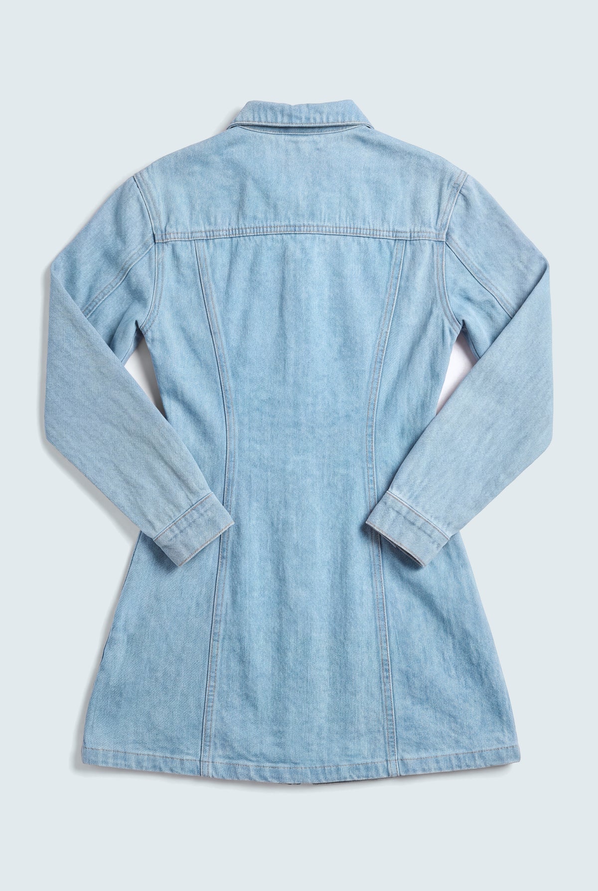 Pocketed Blue Dress - Hustle N Holla