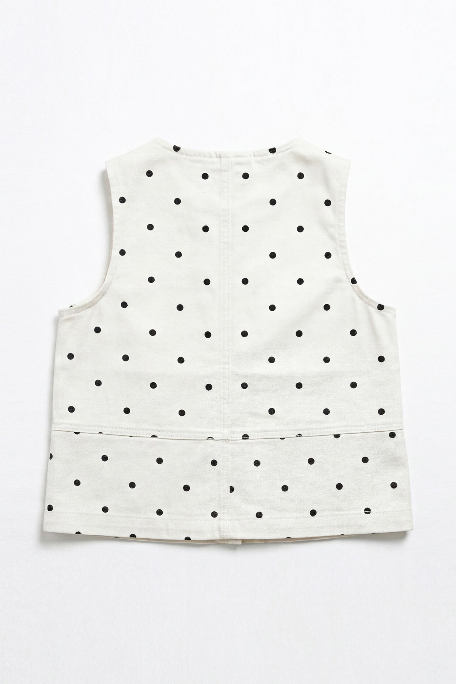 White Relaxed Fit Printed Denim Vest - Hustle N Holla