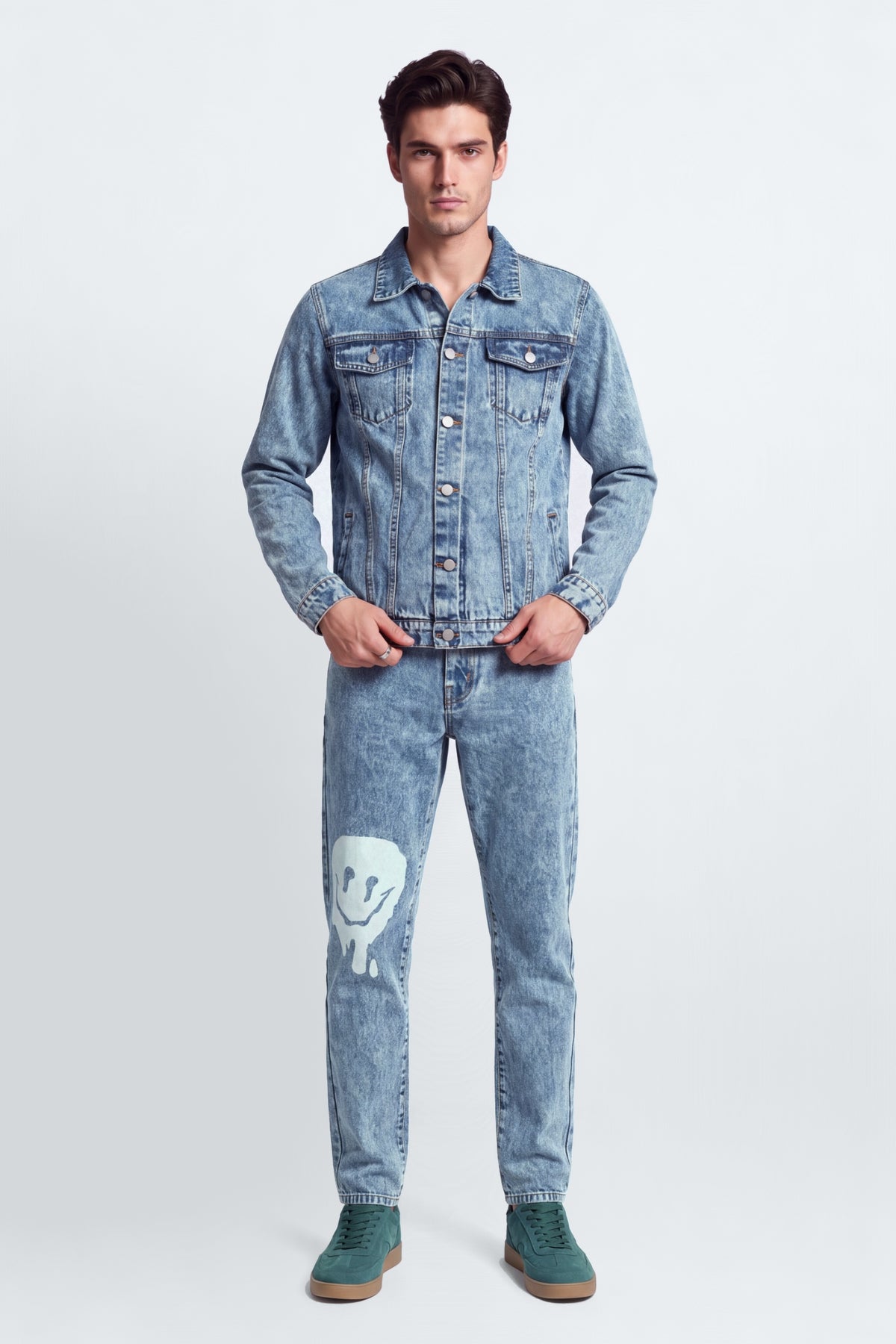 Raw Blue Denim Jacket - Hustle N Holla