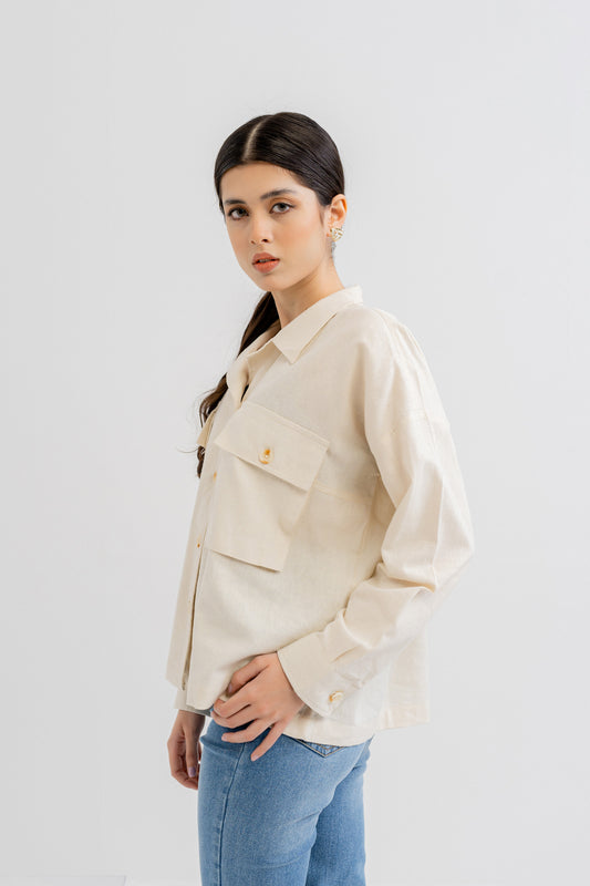 Relax Fit Button Minor Fault Down Shirt - Hustle N Holla