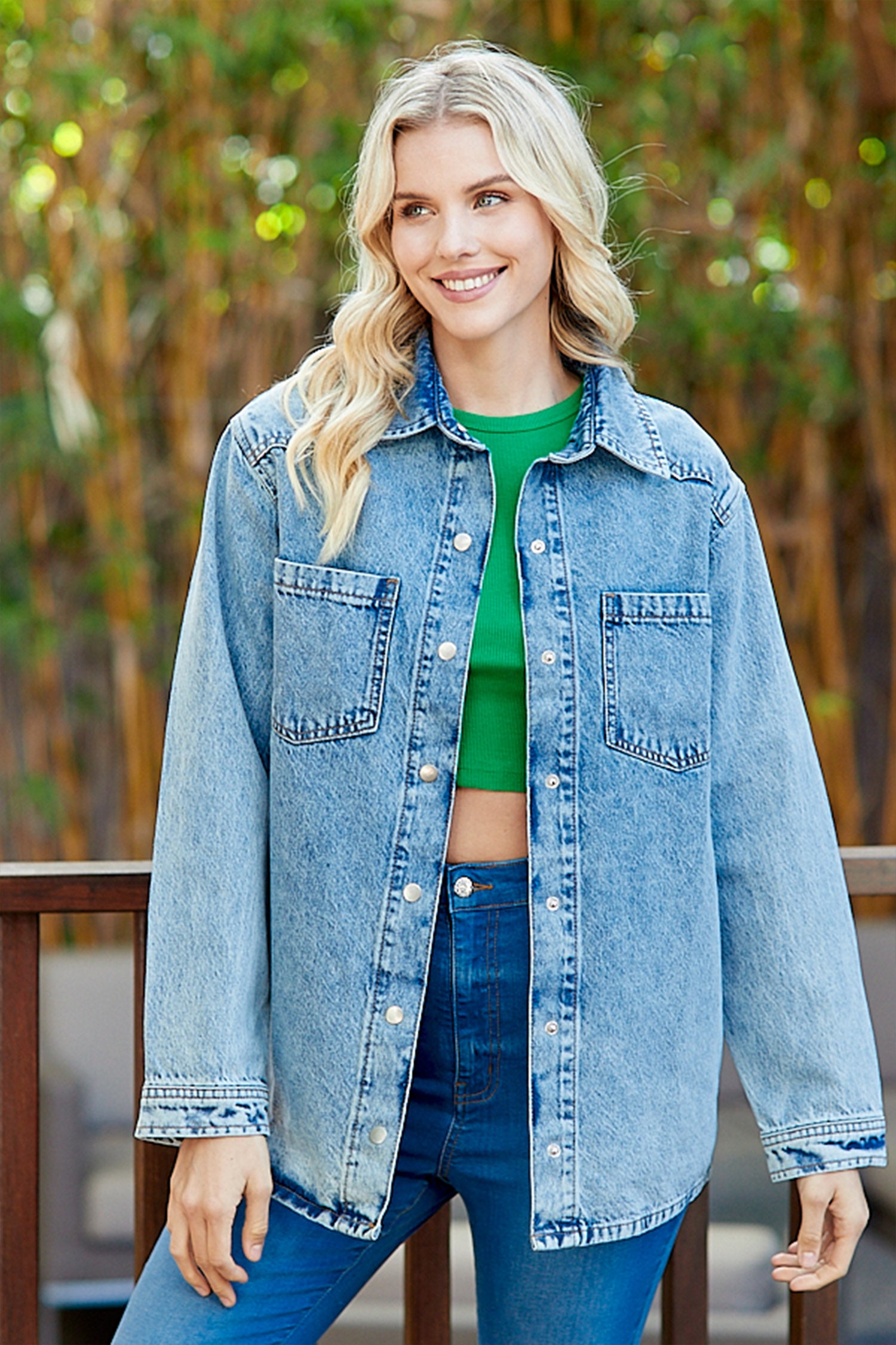 Sofia Denim Jacket - Hustle N Holla