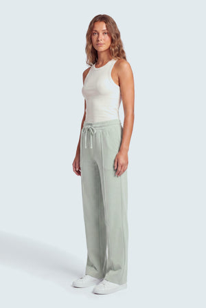Sage Green Wide Leg Sweatpants - Hustle N Holla
