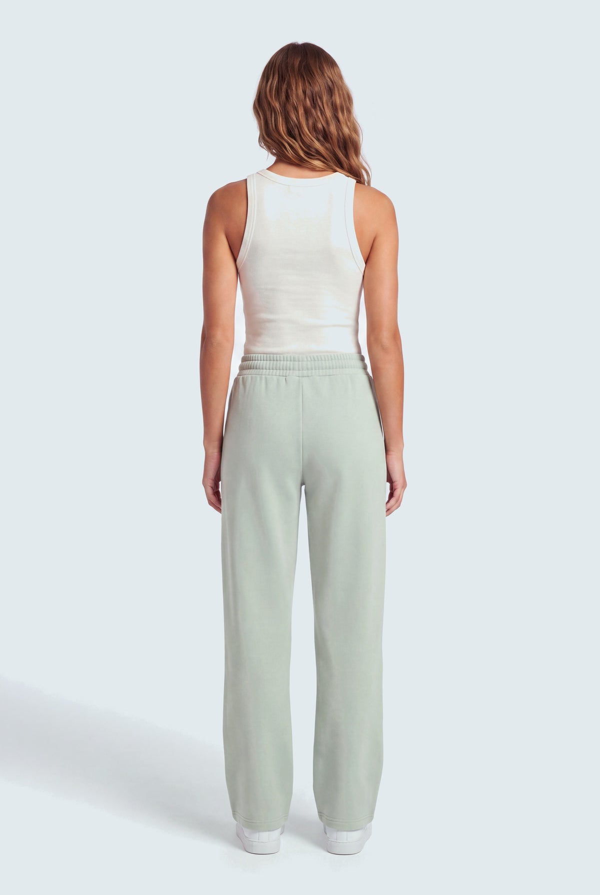 Sage Green Wide Leg Sweatpants - Hustle N Holla