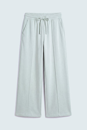 Sage Green Wide Leg Sweatpants - Hustle N Holla