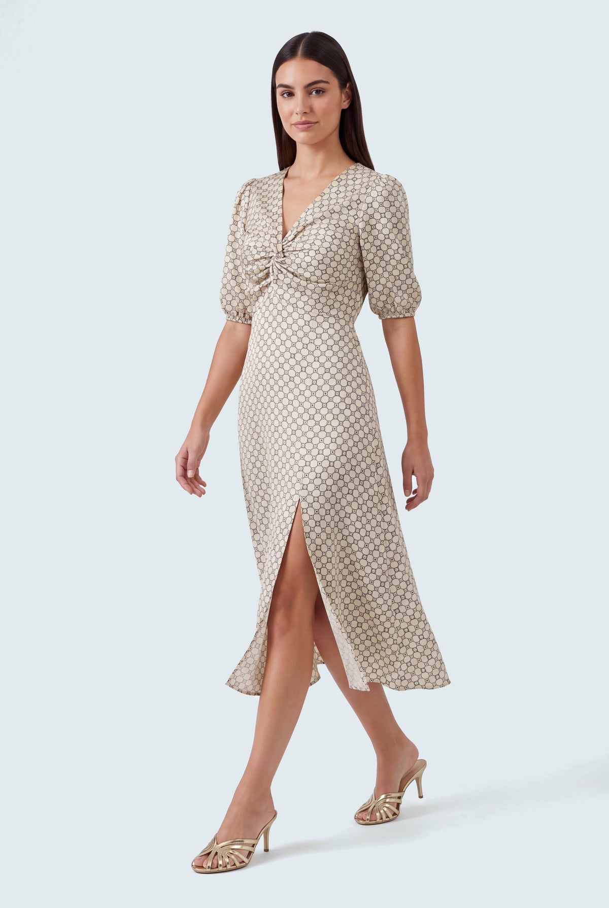 Side Slit Flowy Dress - Hustle N Holla