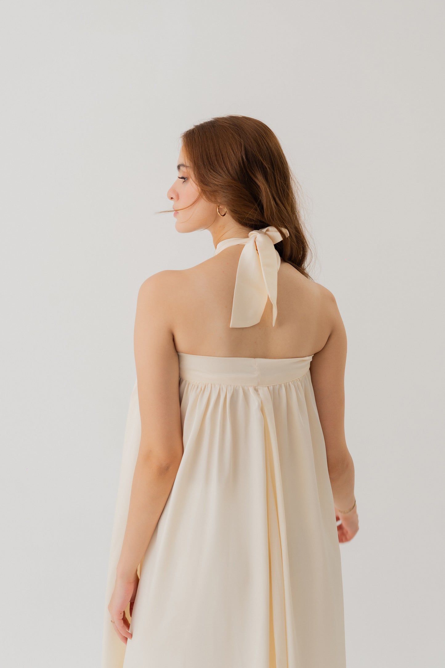 Cream White One Shoulder Maxi Dress - Hustle N Holla