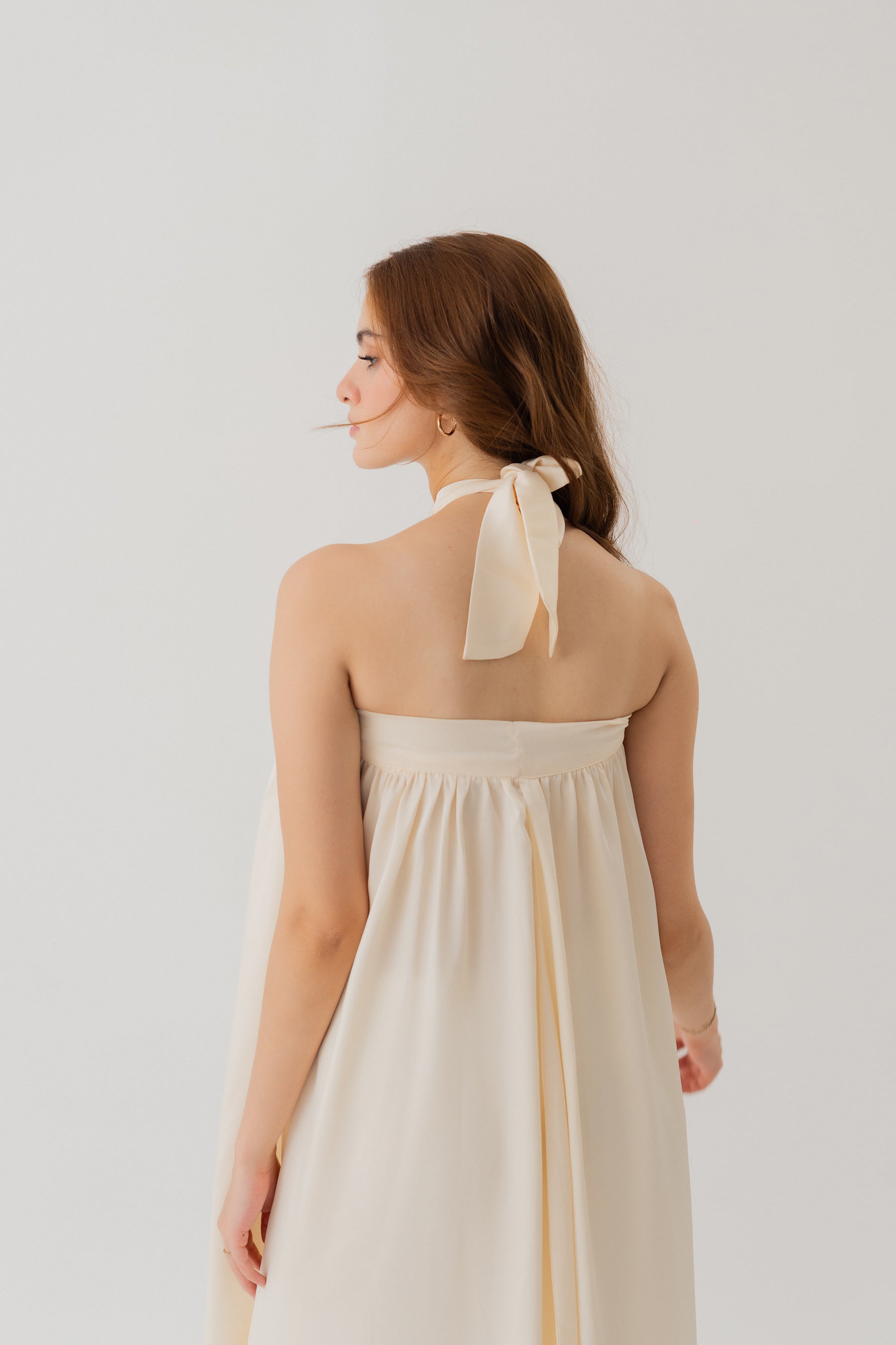 Cream White One Shoulder Maxi Dress - Hustle N Holla