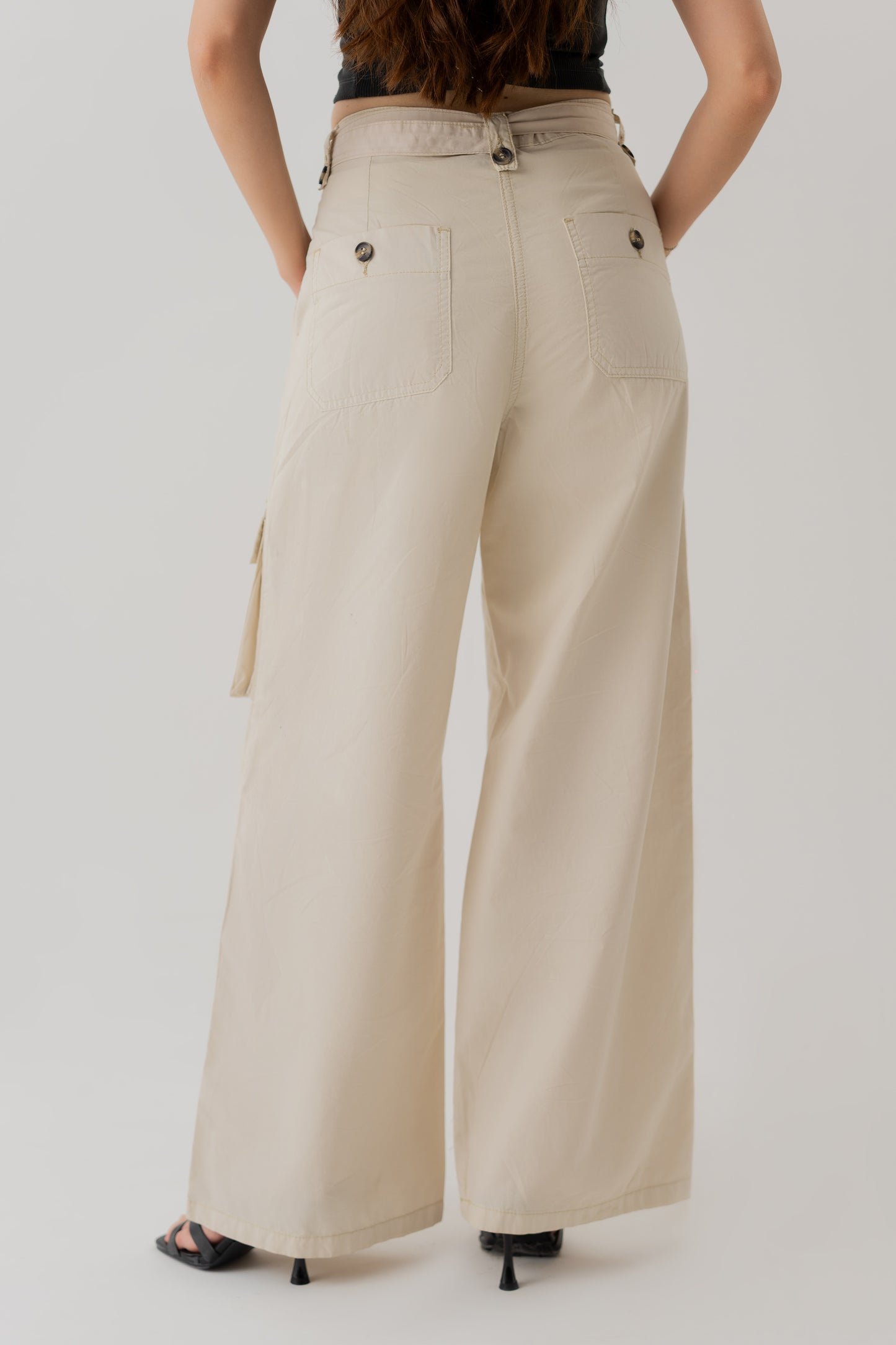 Beige Canvas Pants - Hustle N Holla