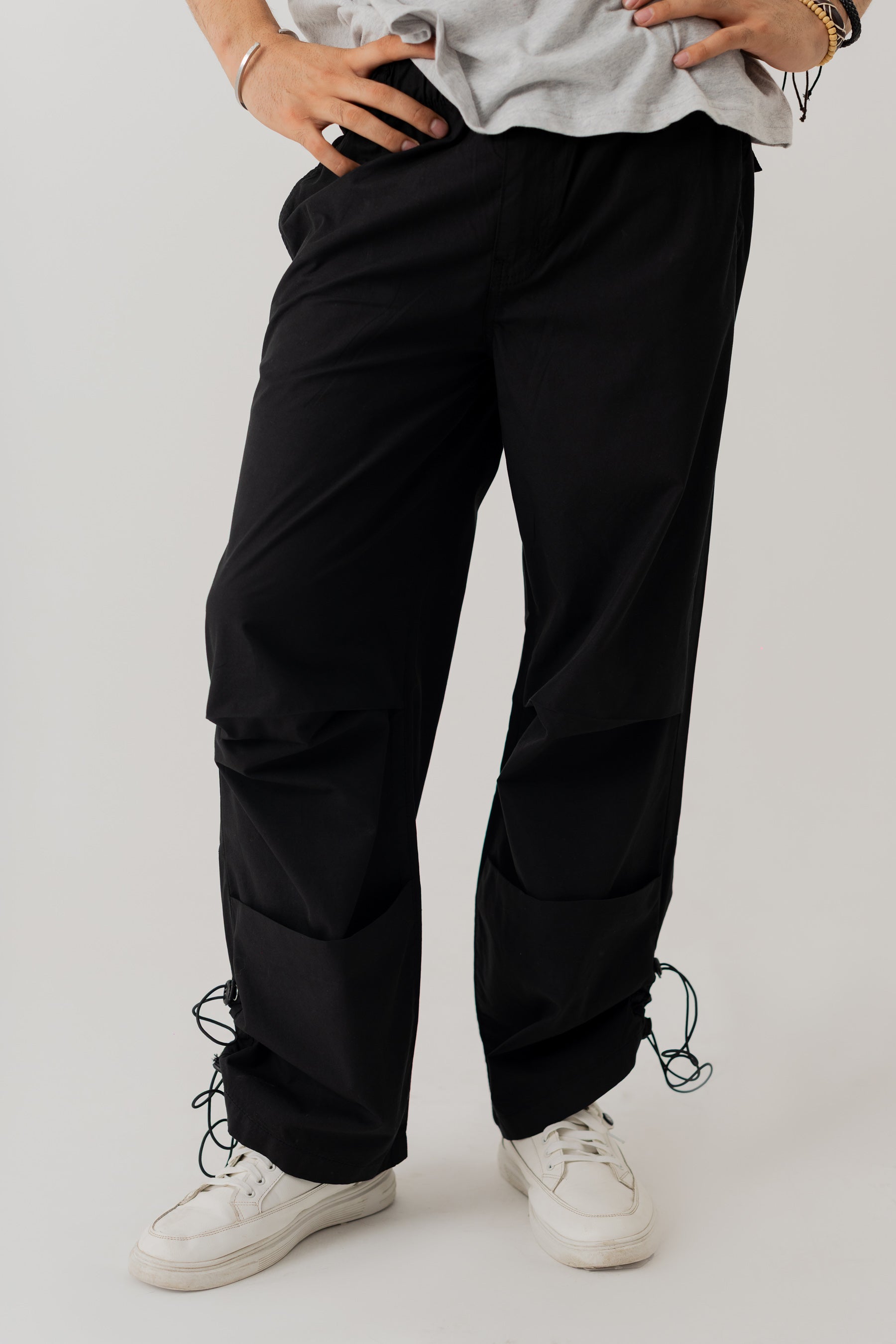 Black Canvas Jogger Pants - Hustle N Holla