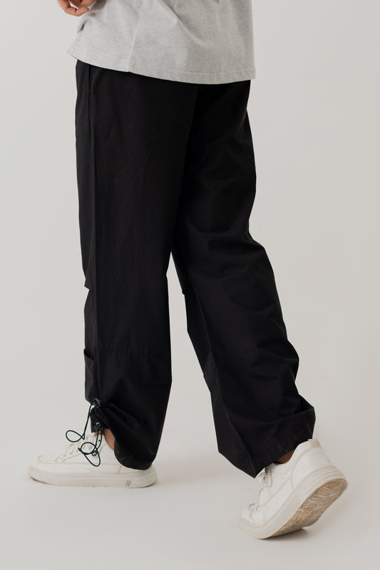 Black Canvas Jogger Pants - Hustle N Holla