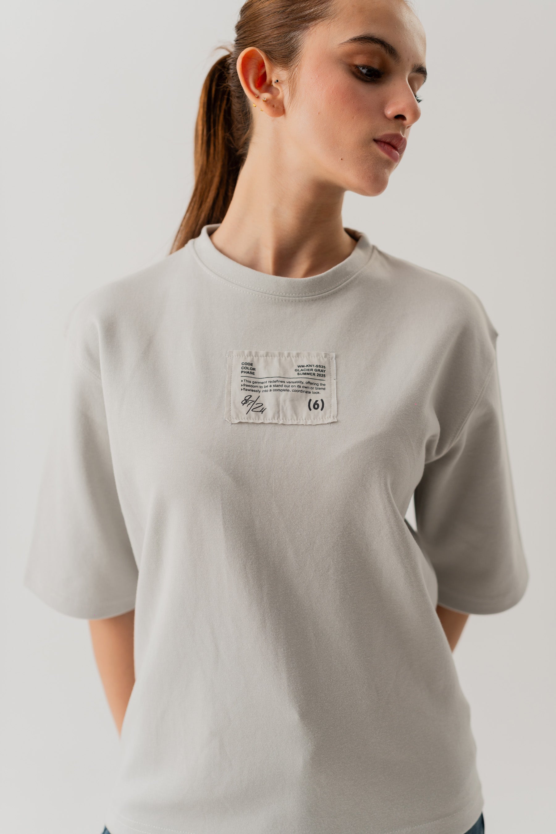 Light Grey Relaxed Fit Graphic T-shirt - Hustle N Holla