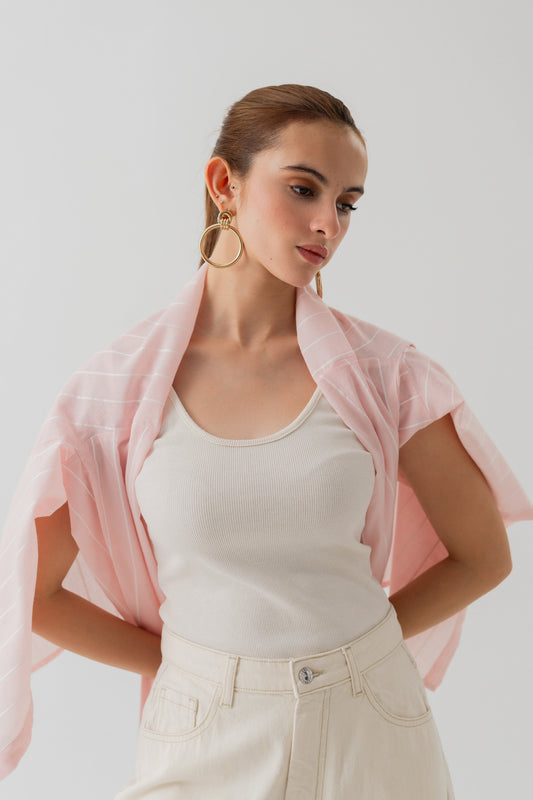 Striped Cotton Button down Shirt - Hustle N Holla