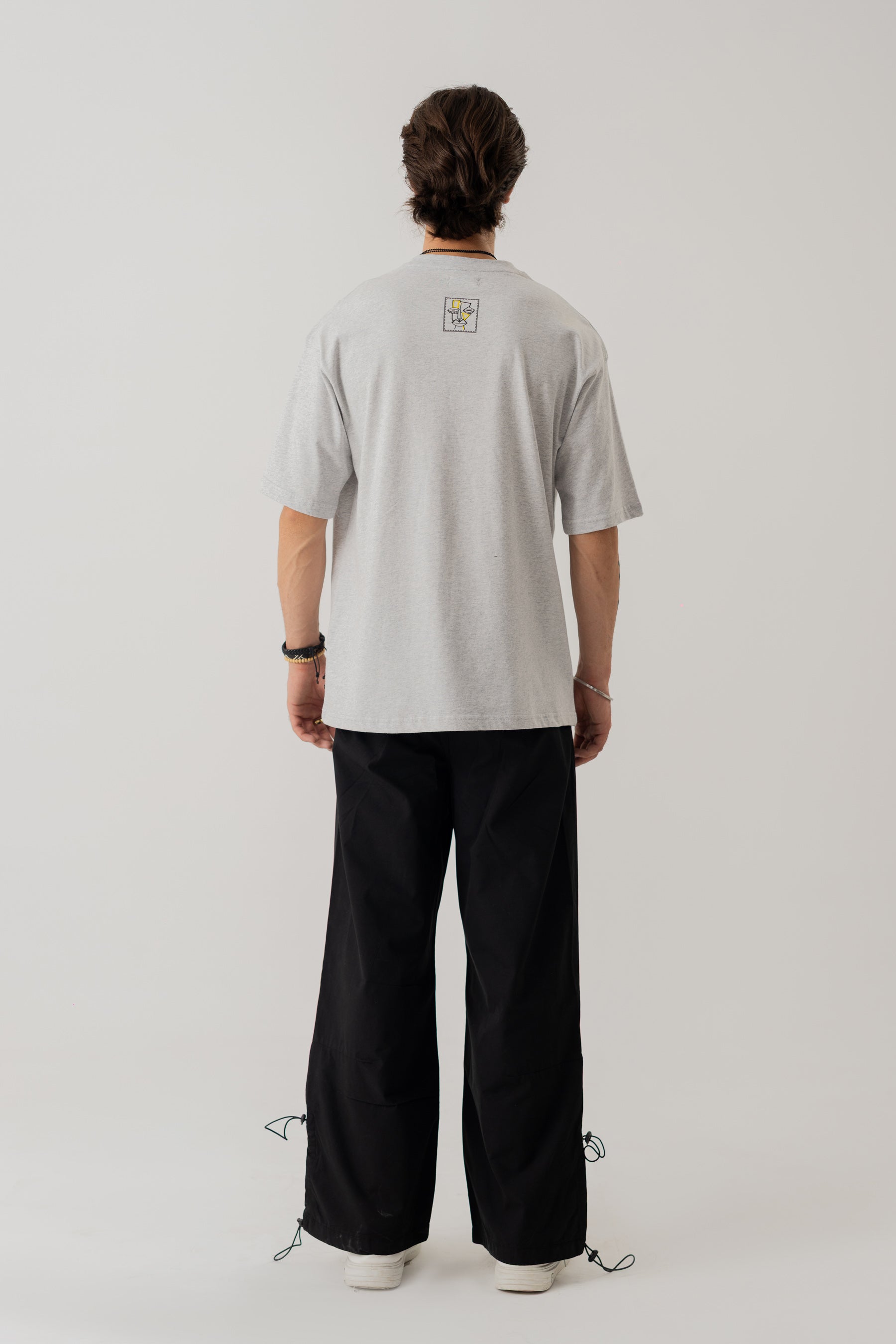 Grey Loose Fit Graphic T-Shirt - Hustle N Holla