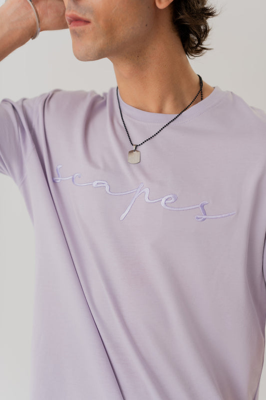 LILAC REGULAR FIT EMBROIDERED T-SHIRT - Hustle N Holla