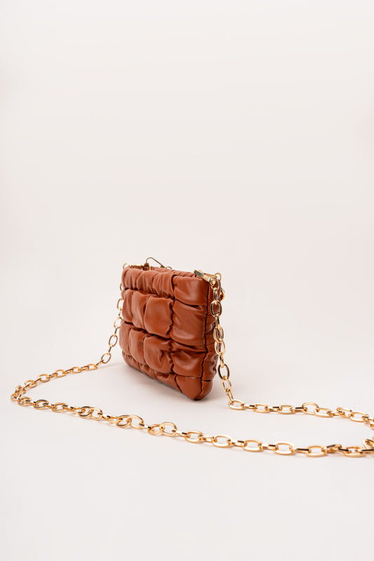 Tan Quilted Bag