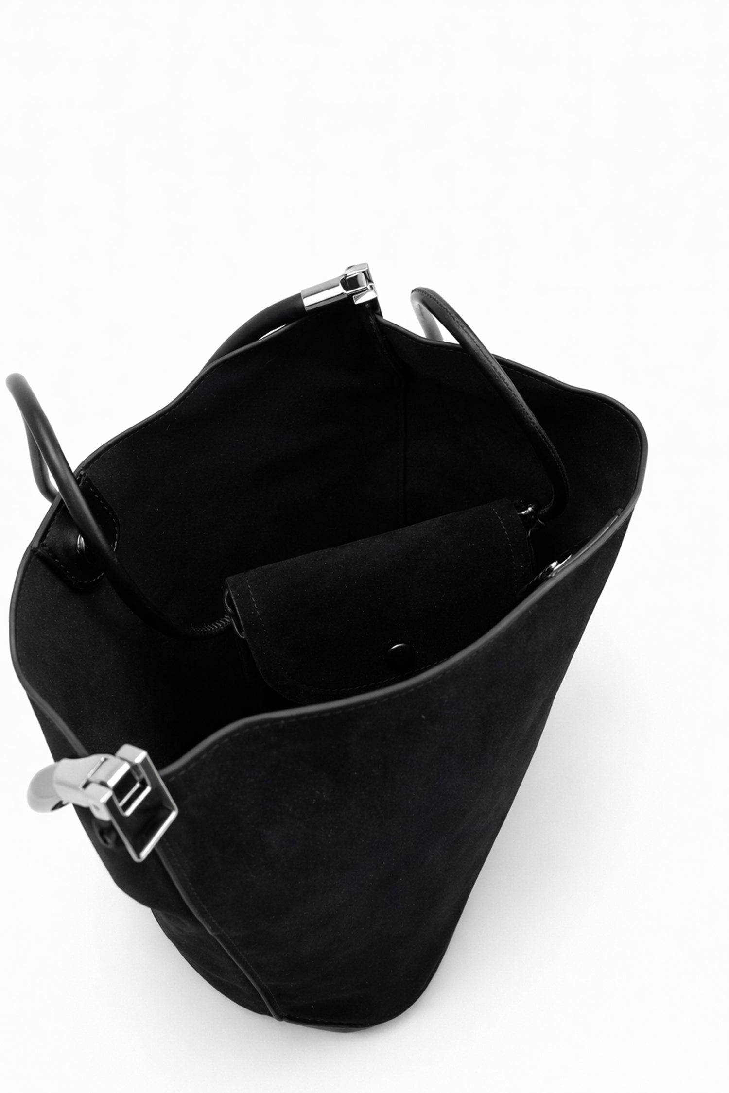 Black Slouchy Shoulder Tote with Matching Crossbody Pouch - Hustle N Holla