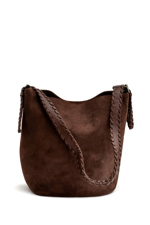 Brown Slouchy Bucket Bag with Matching Pouch - Hustle N Holla