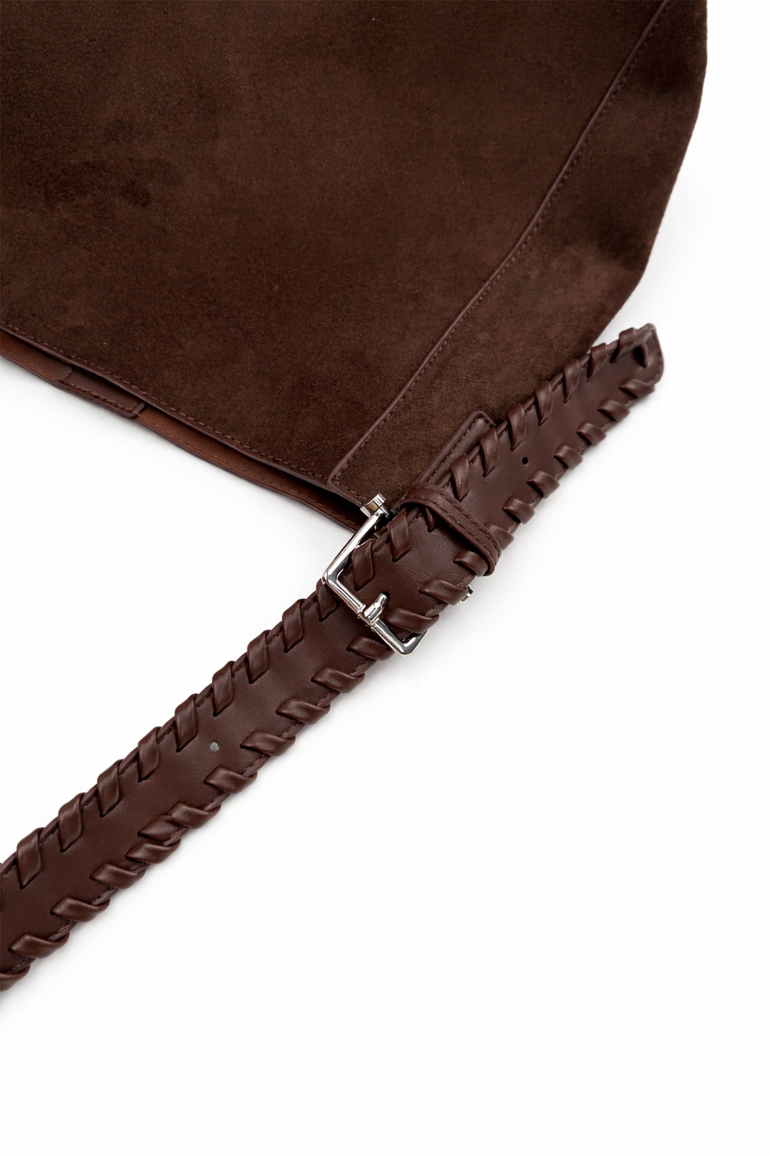 Brown Slouchy Bucket Bag with Matching Pouch - Hustle N Holla