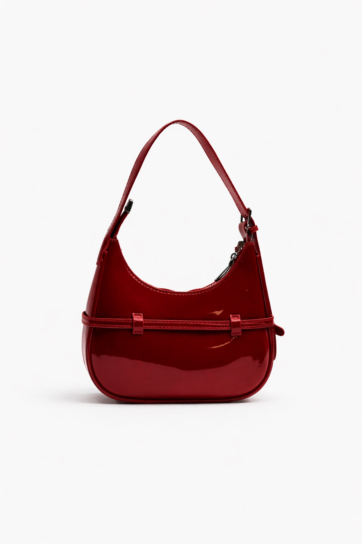 Red Baguette Bag