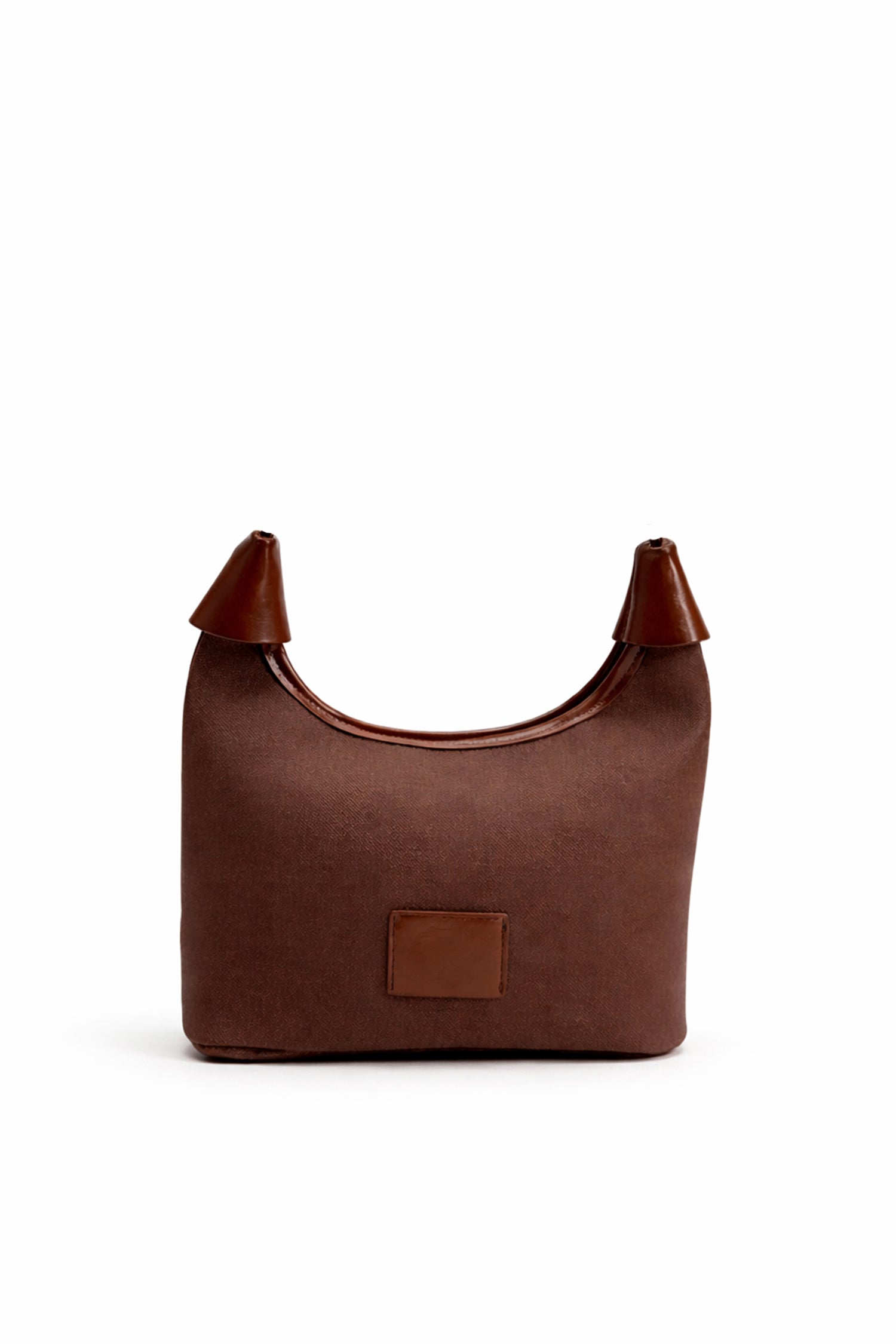 Coffee Curved Shoulder Bag