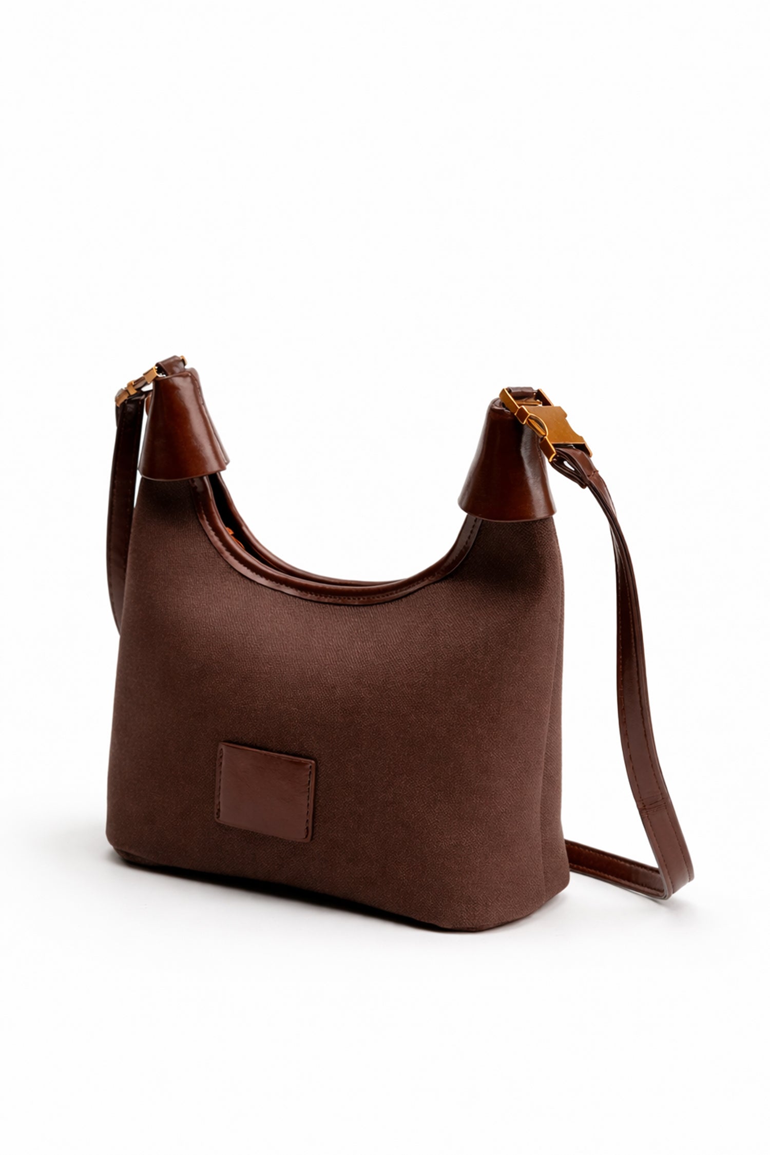 Coffee Curved Shoulder Bag
