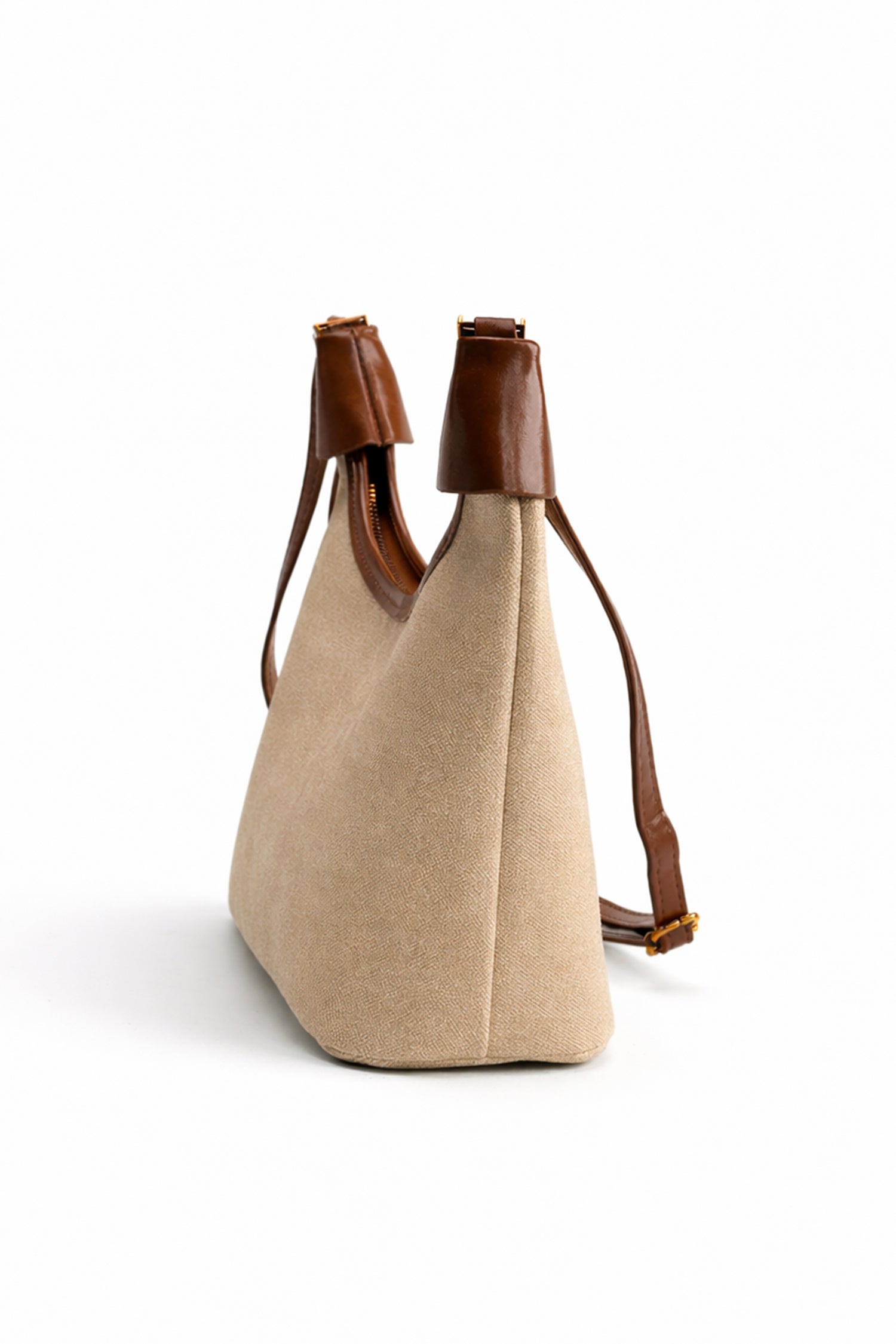 White Curved Shoulder Bag - Hustle N Holla