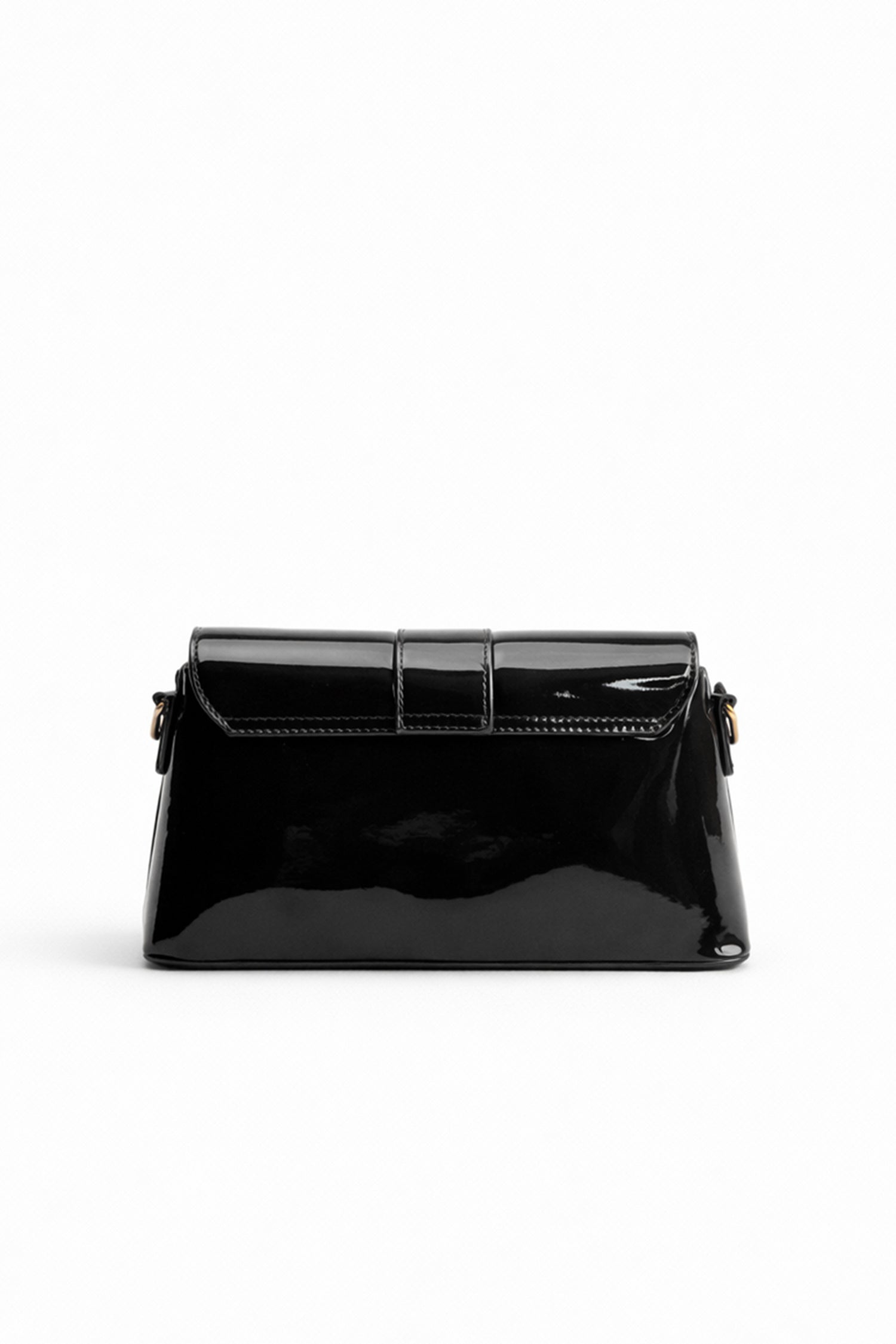 Black PU Clutch Bag with Strap - Hustle N Holla