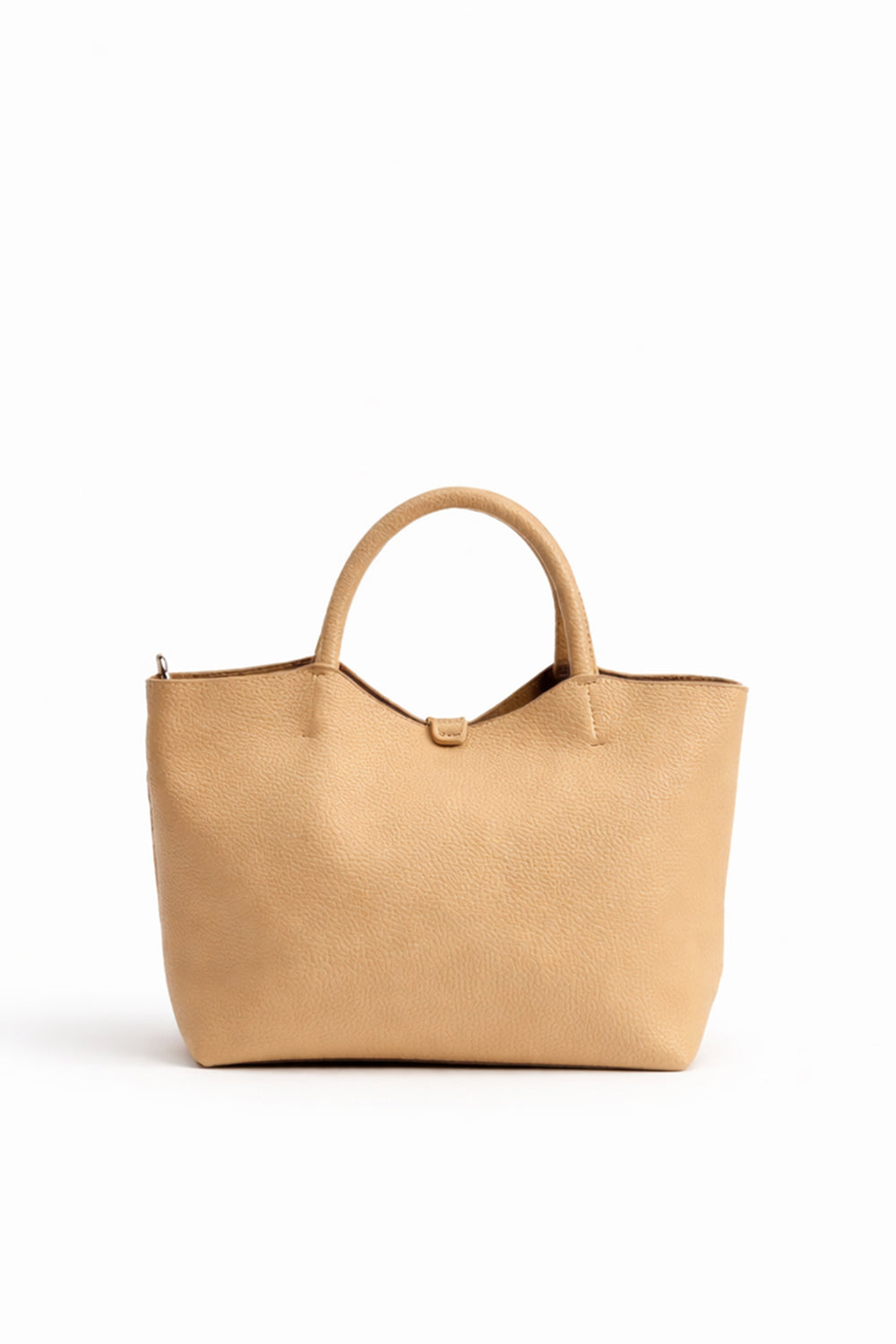Cream Medium Top Handle Tote Bag - Hustle N Holla