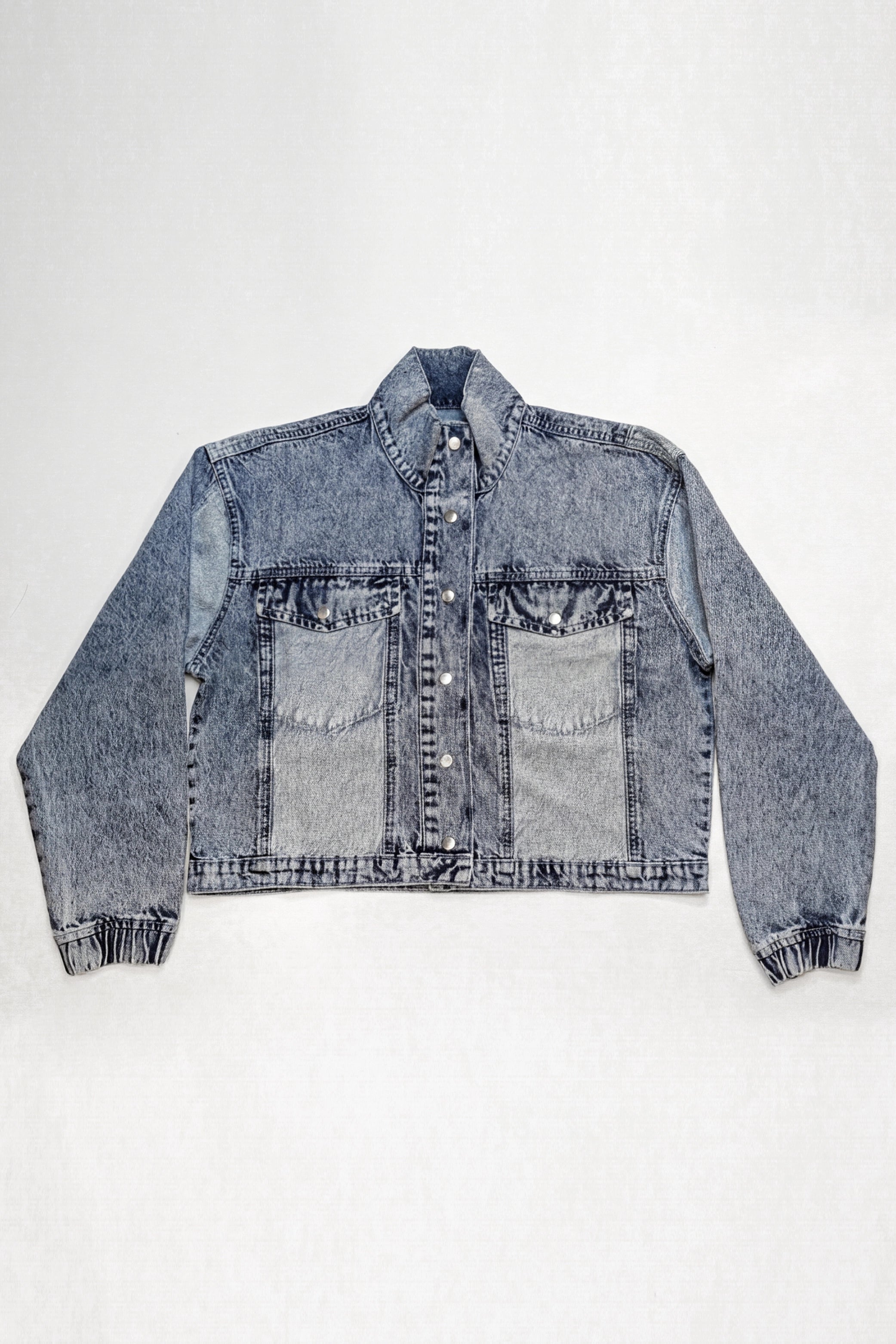 Blue Light Washed Oversized Jacket - Hustle N Holla