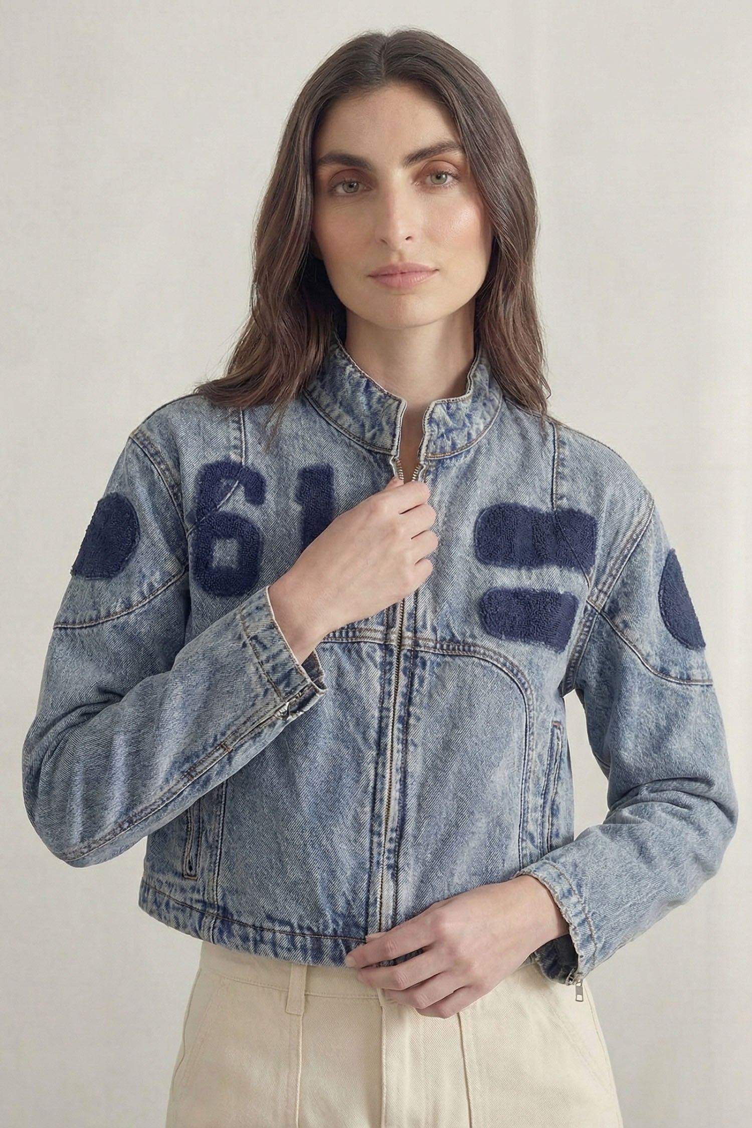 Blue Light Washed 67 Oversized Jacket