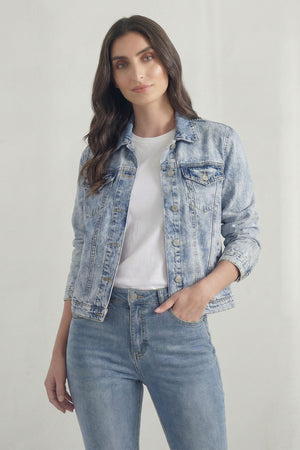 Blue Light Wash Relaxed Fit Denim Jacket - Hustle N Holla