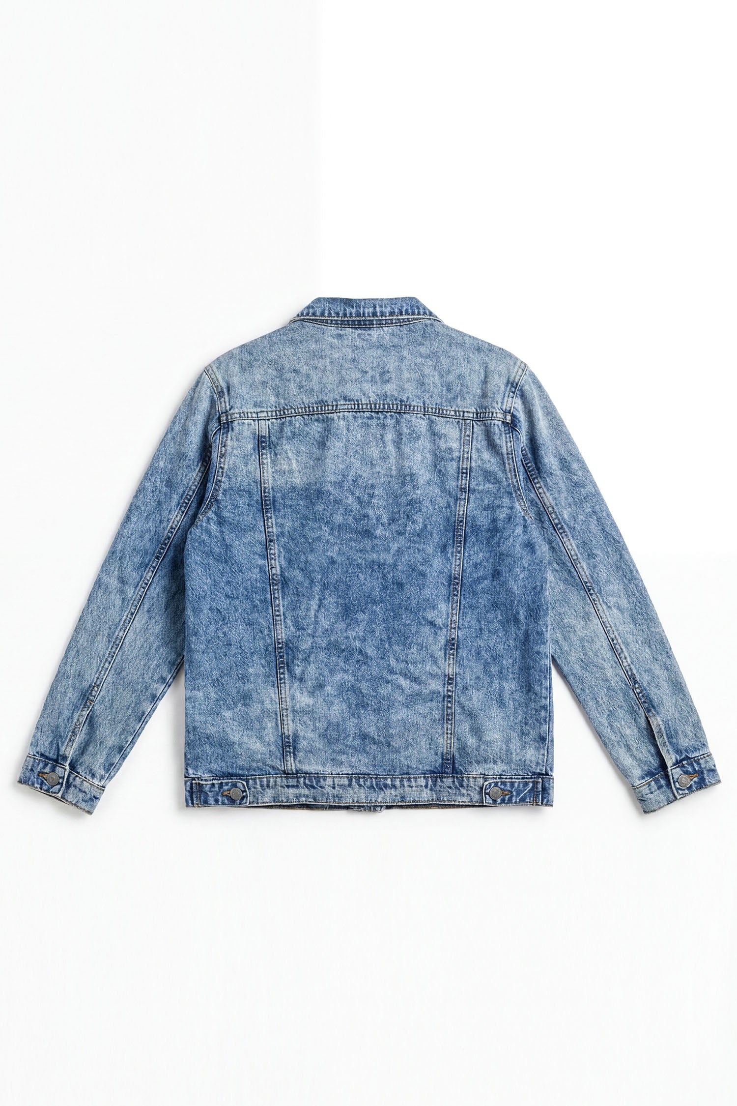 Blue Light Wash Relaxed Fit Denim Jacket - Hustle N Holla