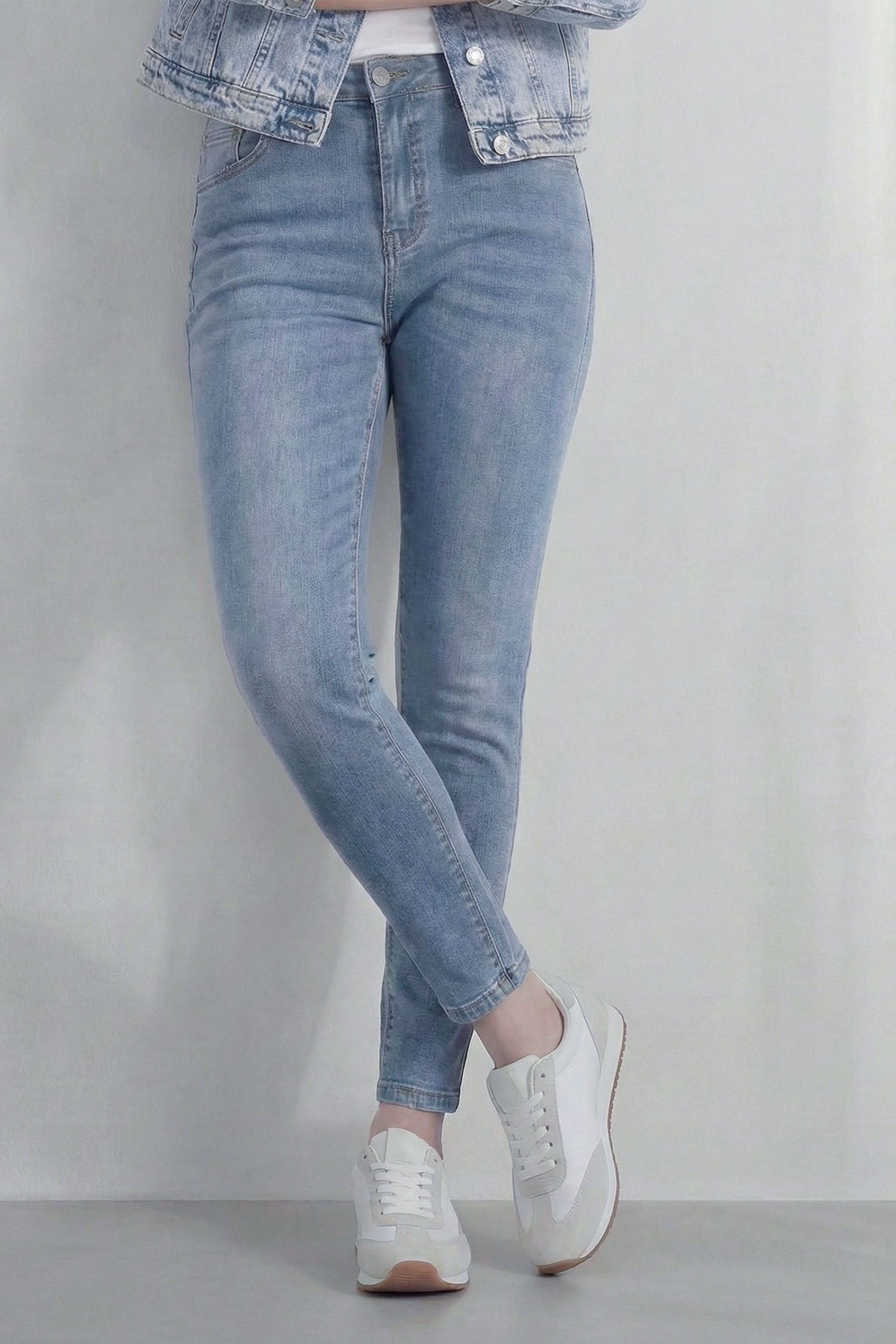 Light Blue High Rise Skinny Jeans - Hustle N Holla