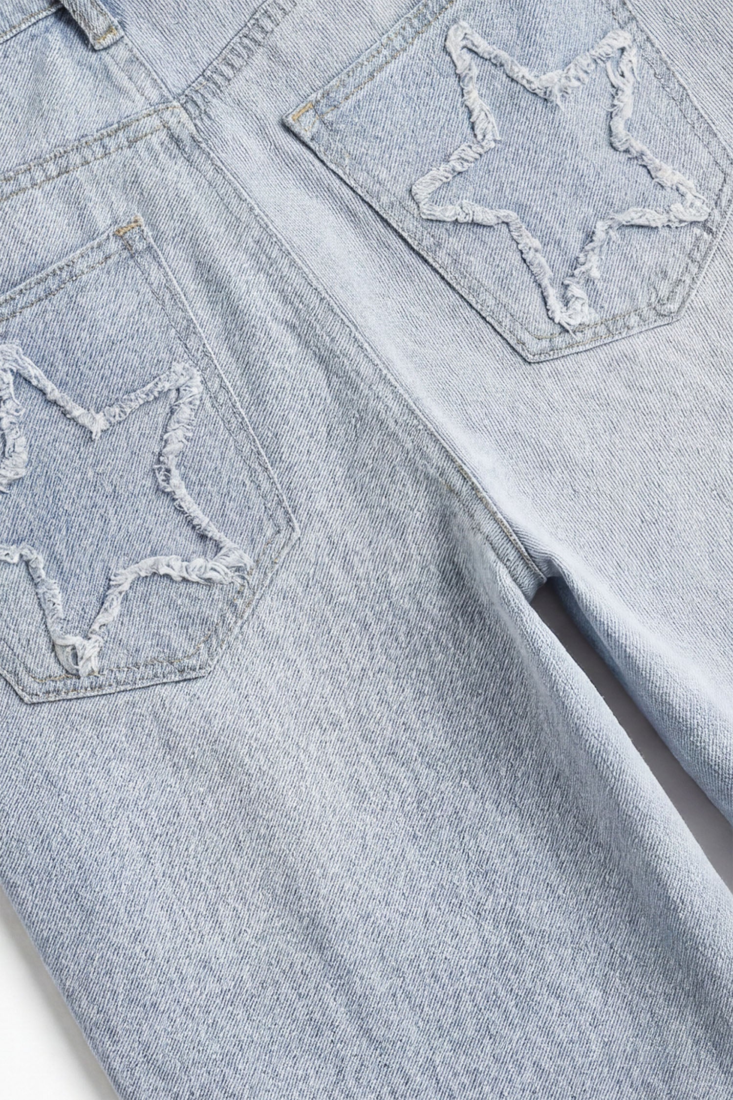 Blue Light Washed Wide Leg Denim Jeans - Hustle N Holla