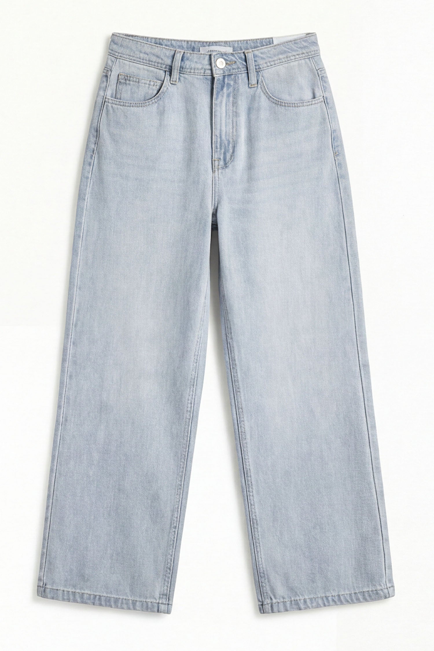 Blue Light Washed Wide Leg Denim Jeans - Hustle N Holla