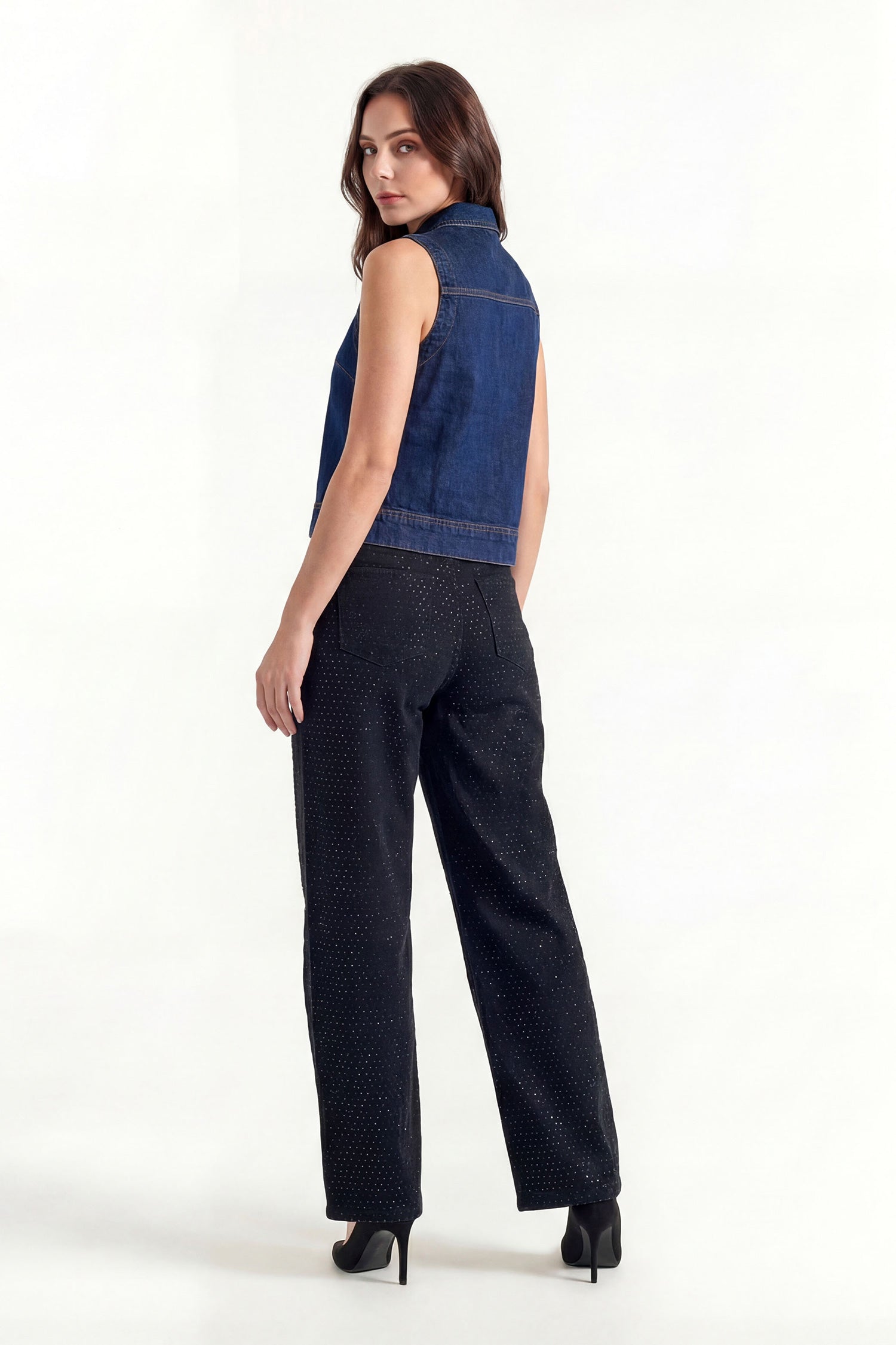 Black Wide Leg Denim Jeans - Hustle N Holla