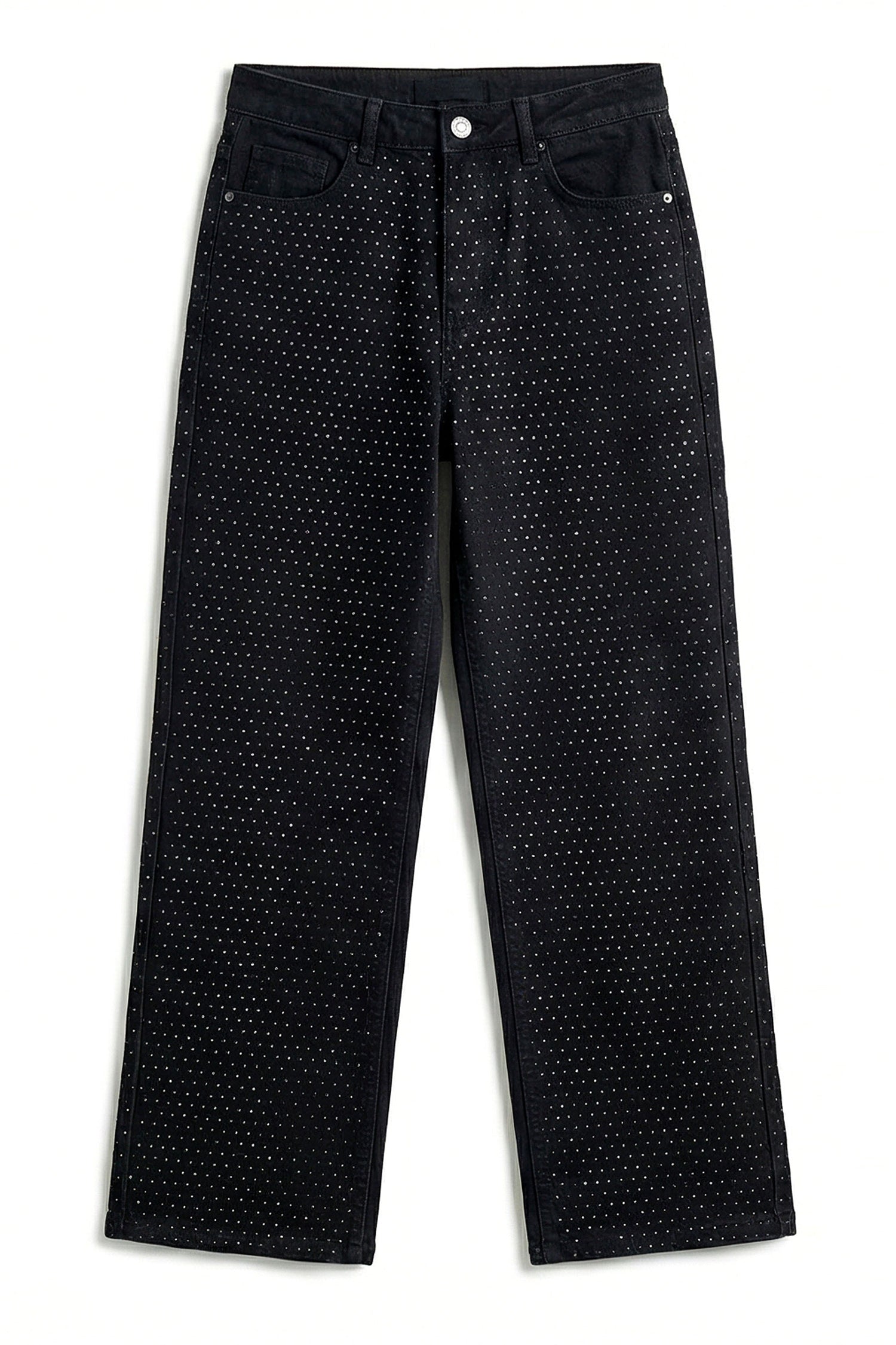 Black Wide Leg Denim Jeans - Hustle N Holla