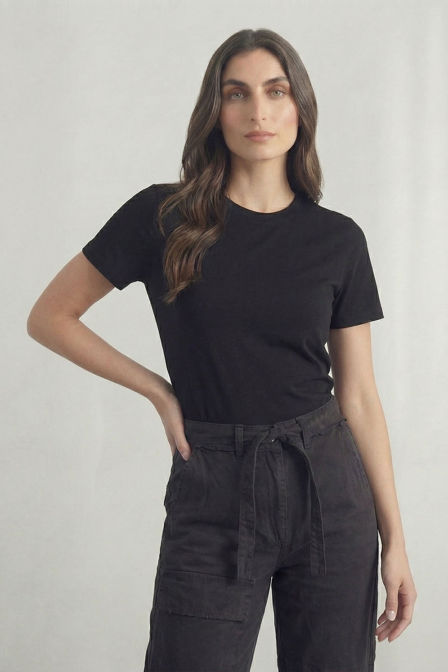 Draw Cord Waist Wide Leg Cargo Jeans - Hustle N Holla