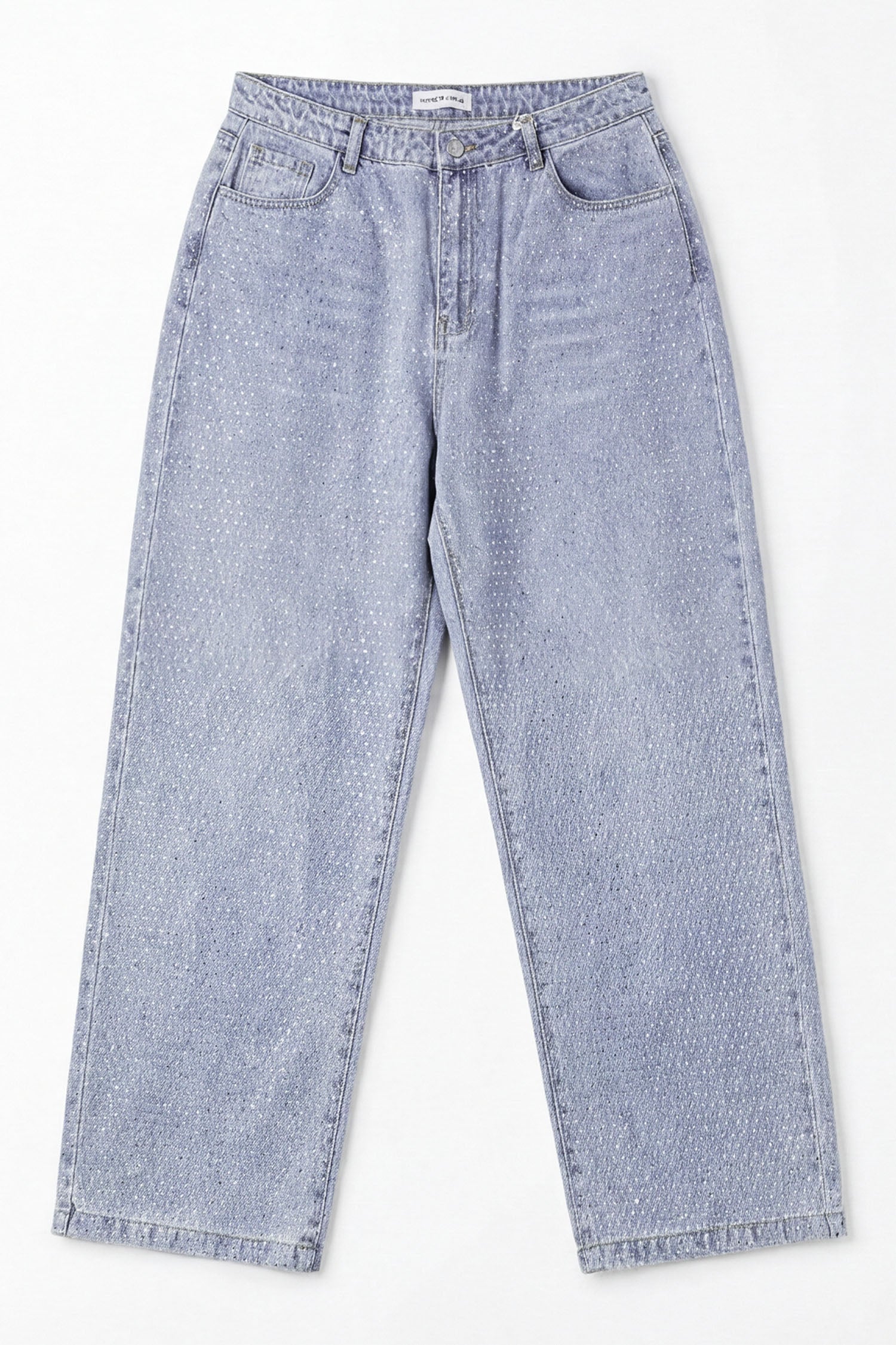 Blue Light Wash Wide Leg Denim Jeans - Hustle N Holla
