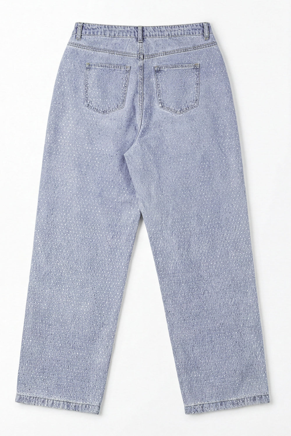 Blue Light Wash Wide Leg Denim Jeans - Hustle N Holla