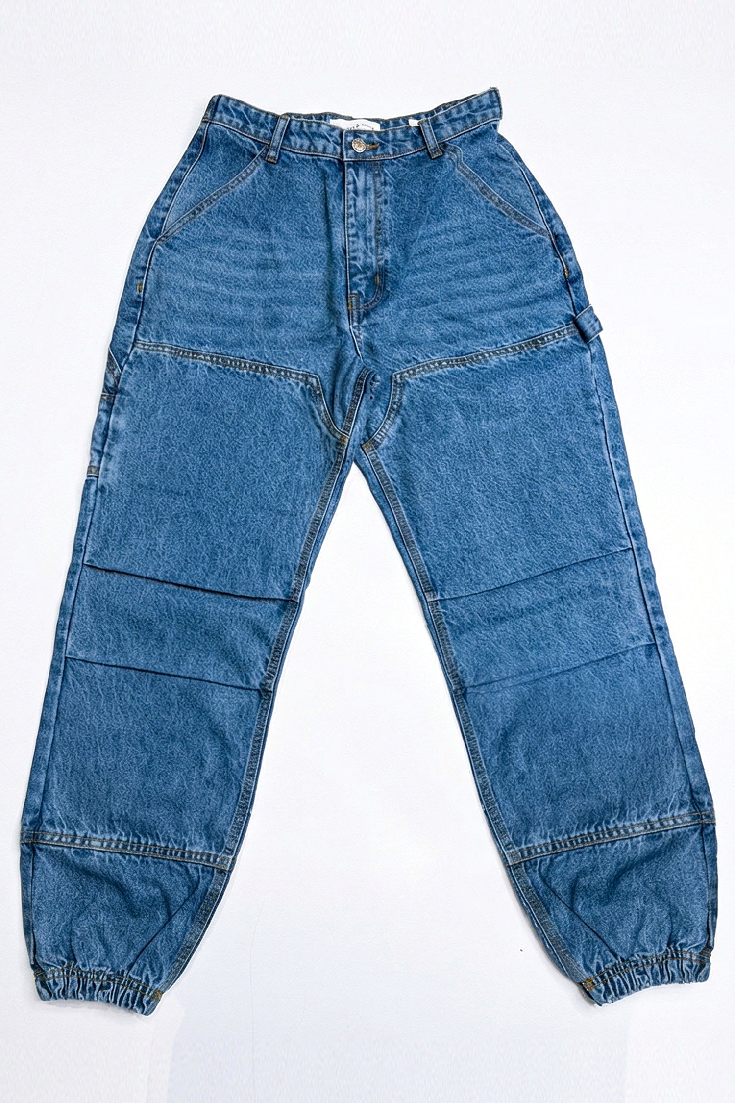 Blue Dark Wash Jog Fit Denim Jeans - Hustle N Holla