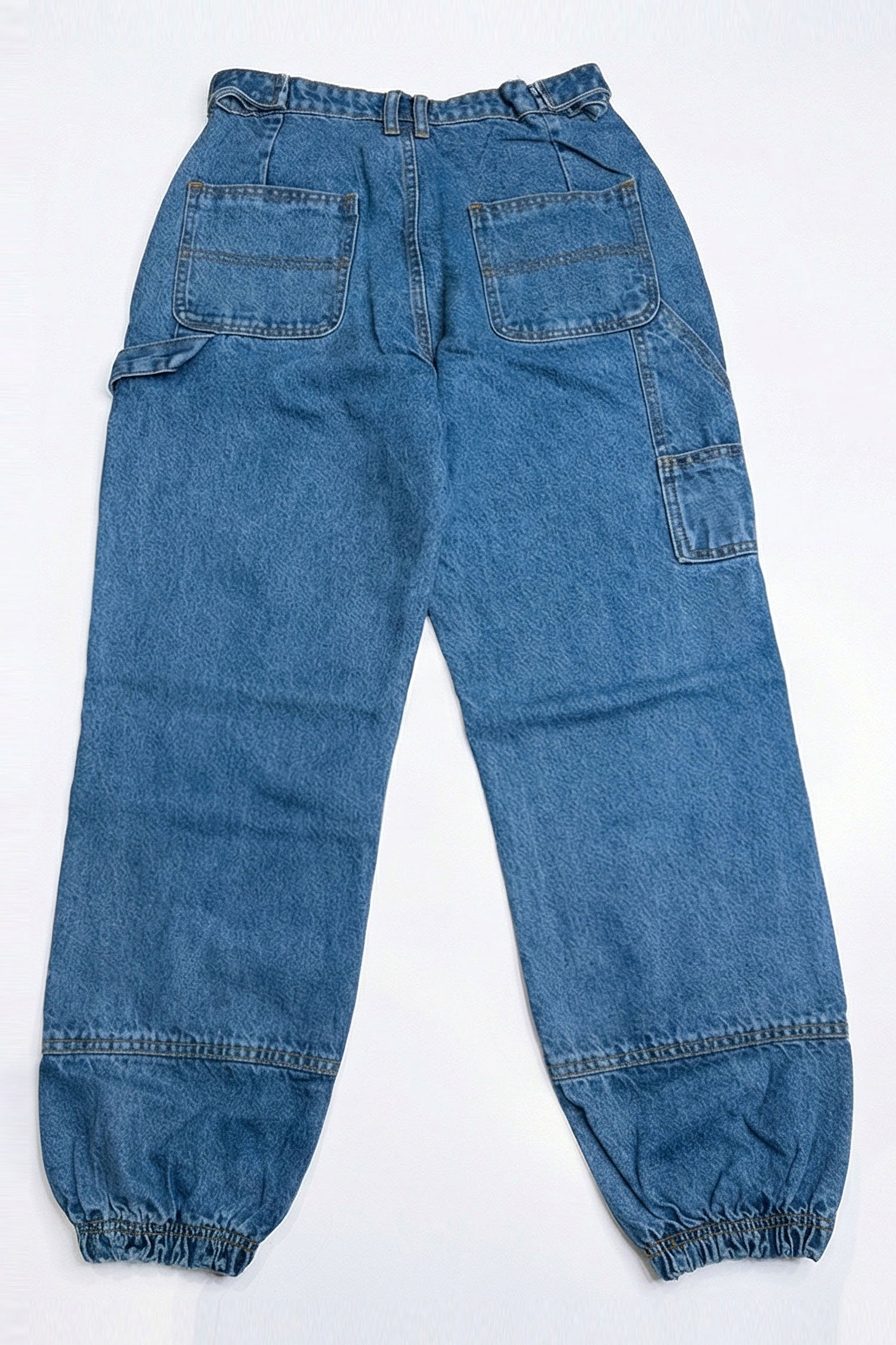 Blue Dark Wash Jog Fit Denim Jeans - Hustle N Holla