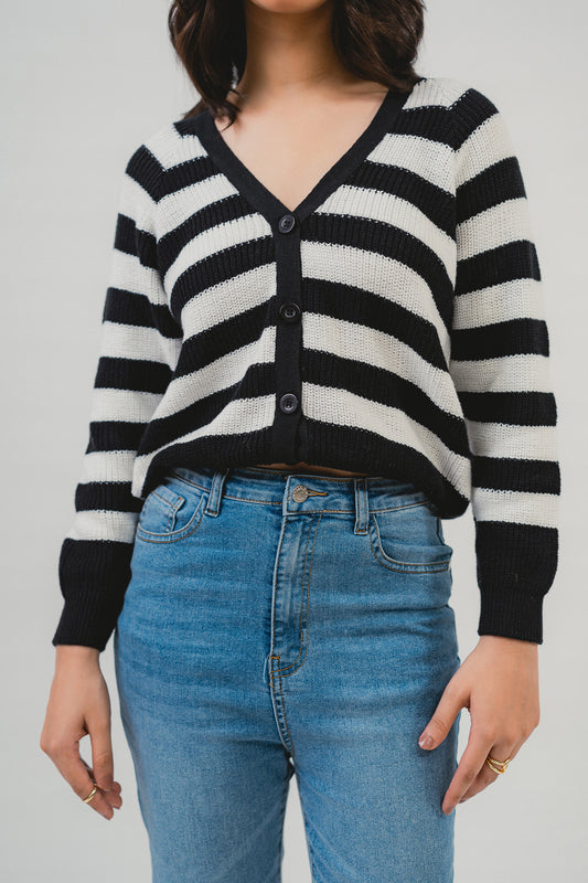 B&W Stripe Sweater