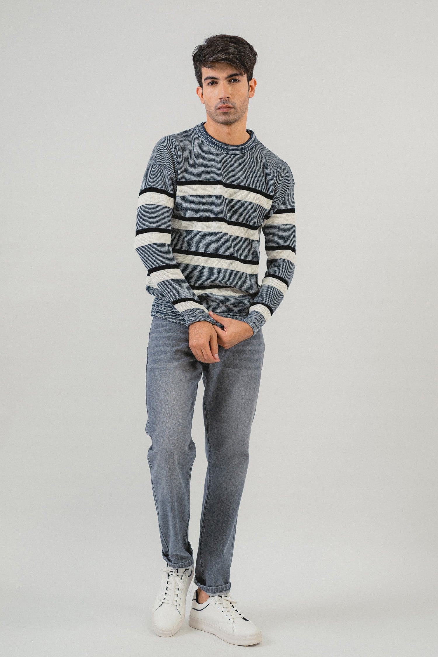 Relax Fit Stripes Sweater