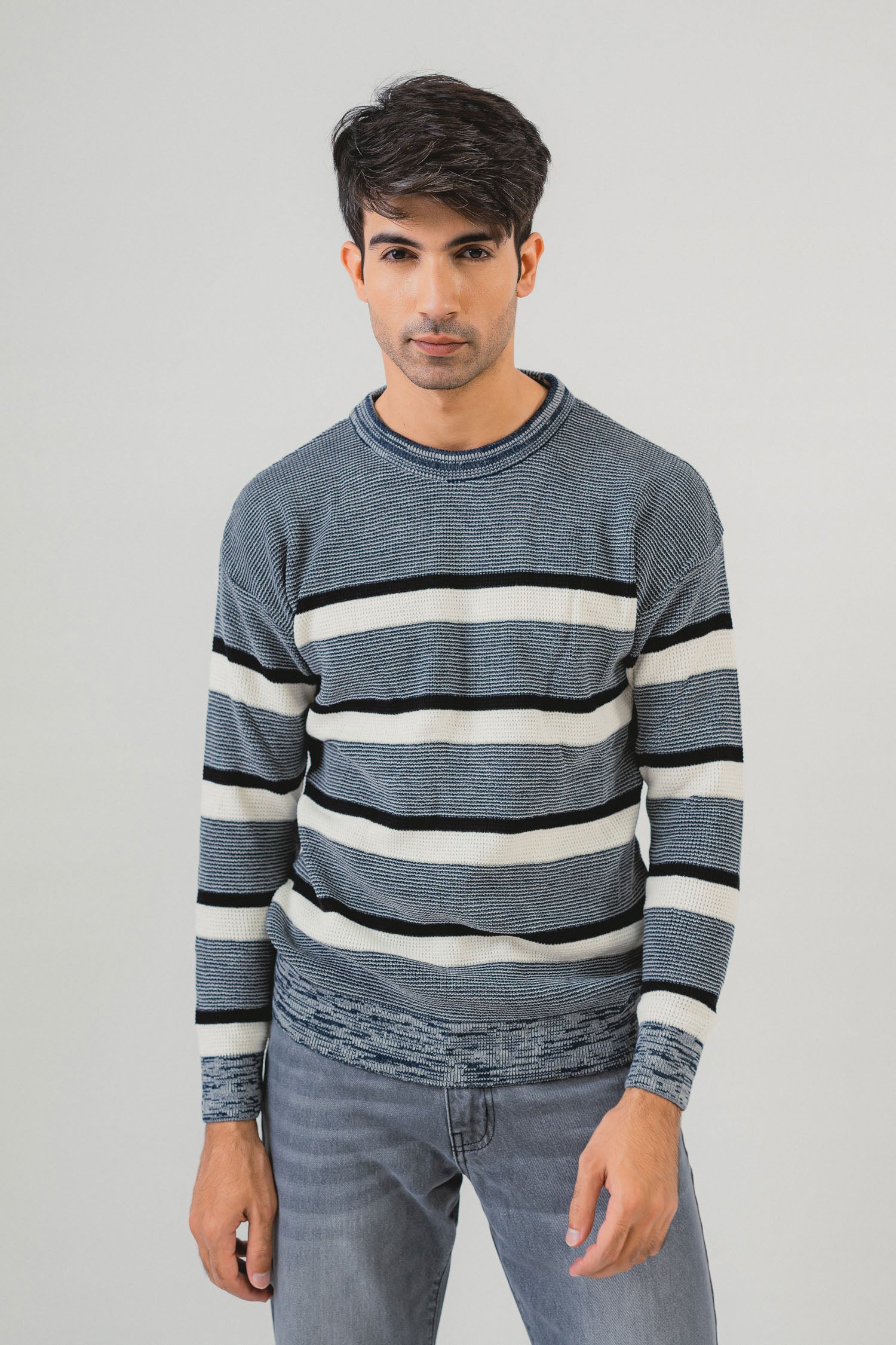 Relax Fit Stripes Sweater