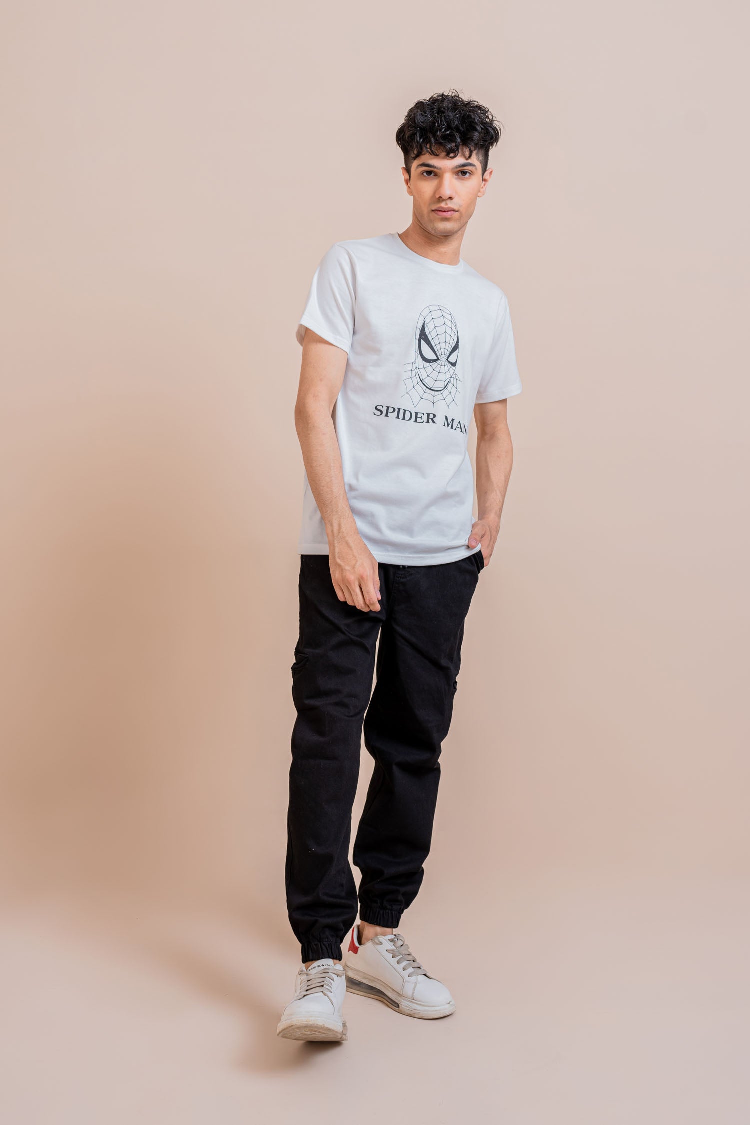 White Graphic Minor Fault T-shirt - Hustle N Holla